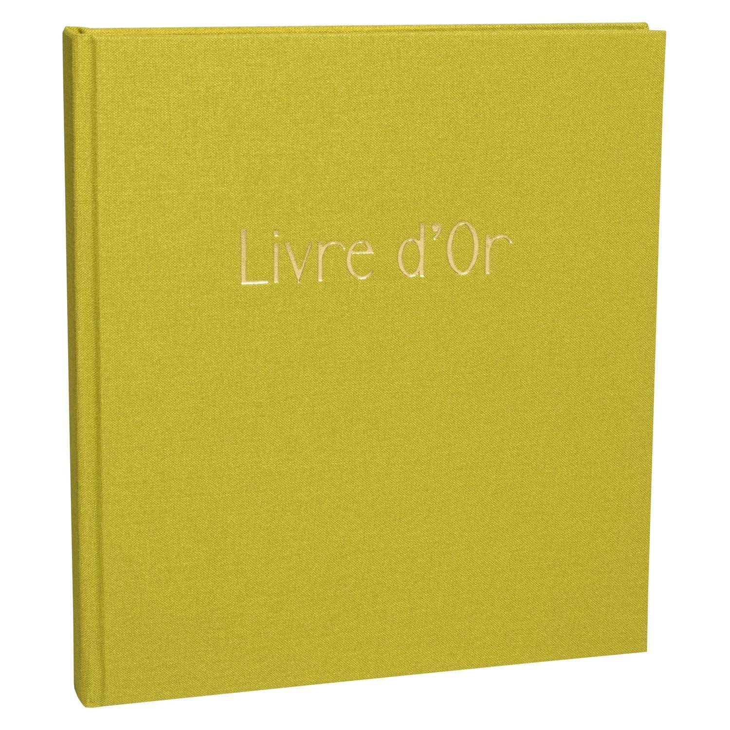 Exacompta Gästebuch 70 Blatt Goldschnitt Pop'N Co - Limettengrün - 47789E