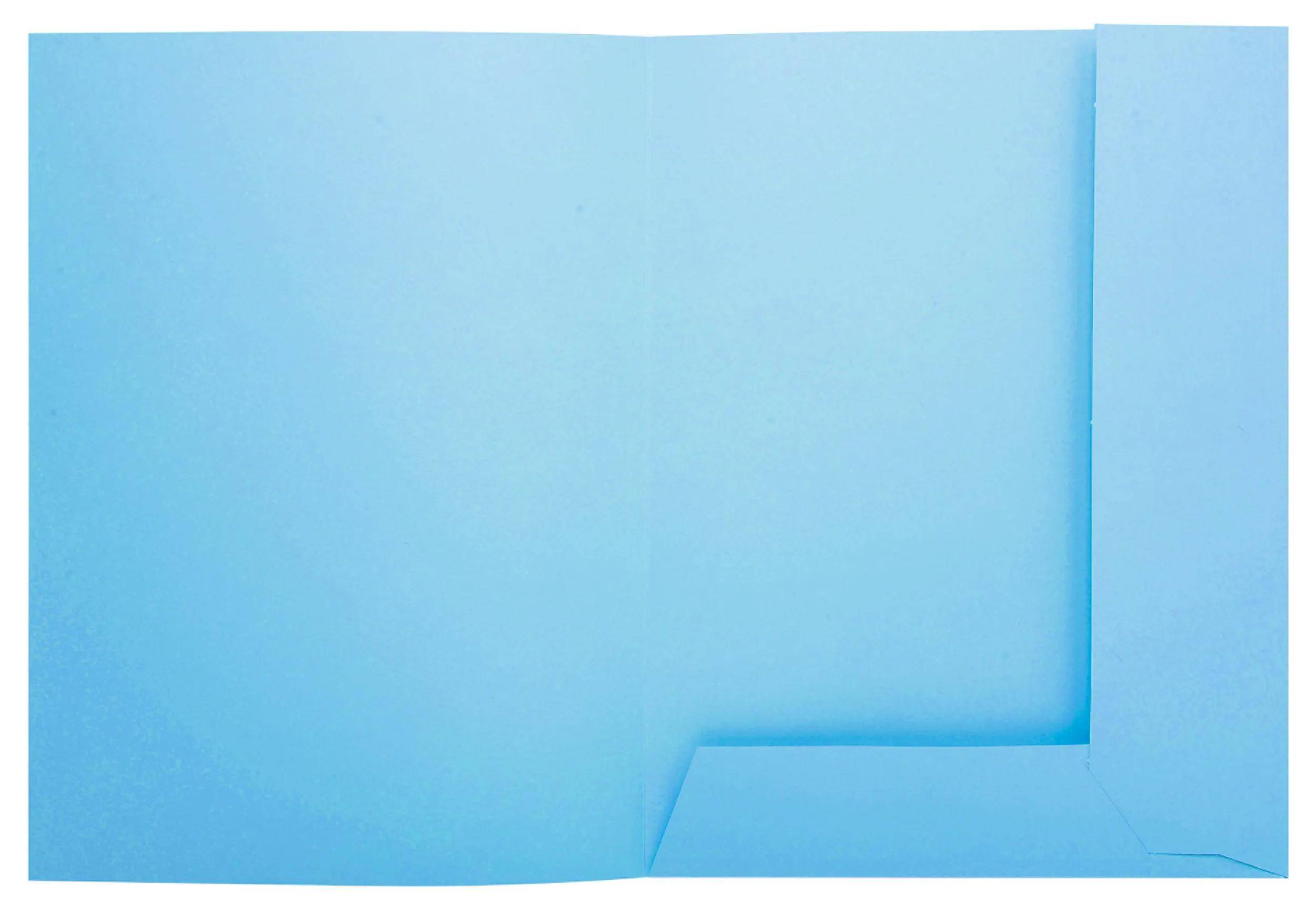 Exacompta 5x 50er Aktenmappe 2 Klappen SUPER 210 24x32cm - Hellblau - 332006E