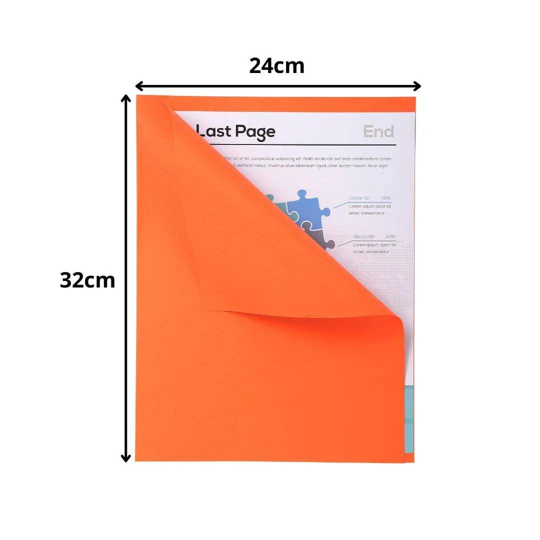 Exacompta 5x 100er Packung FOREVER® 170 mit rotem Rand - Orange - 421007E