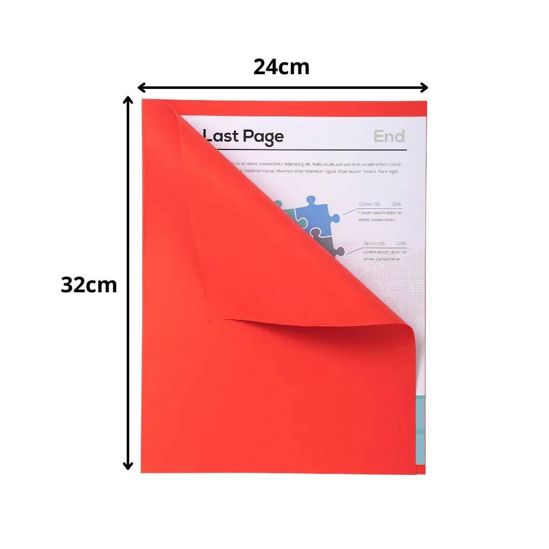 Exacompta 5x 100er Packung FOREVER® 170 mit rotem Rand - Rot - 421012E