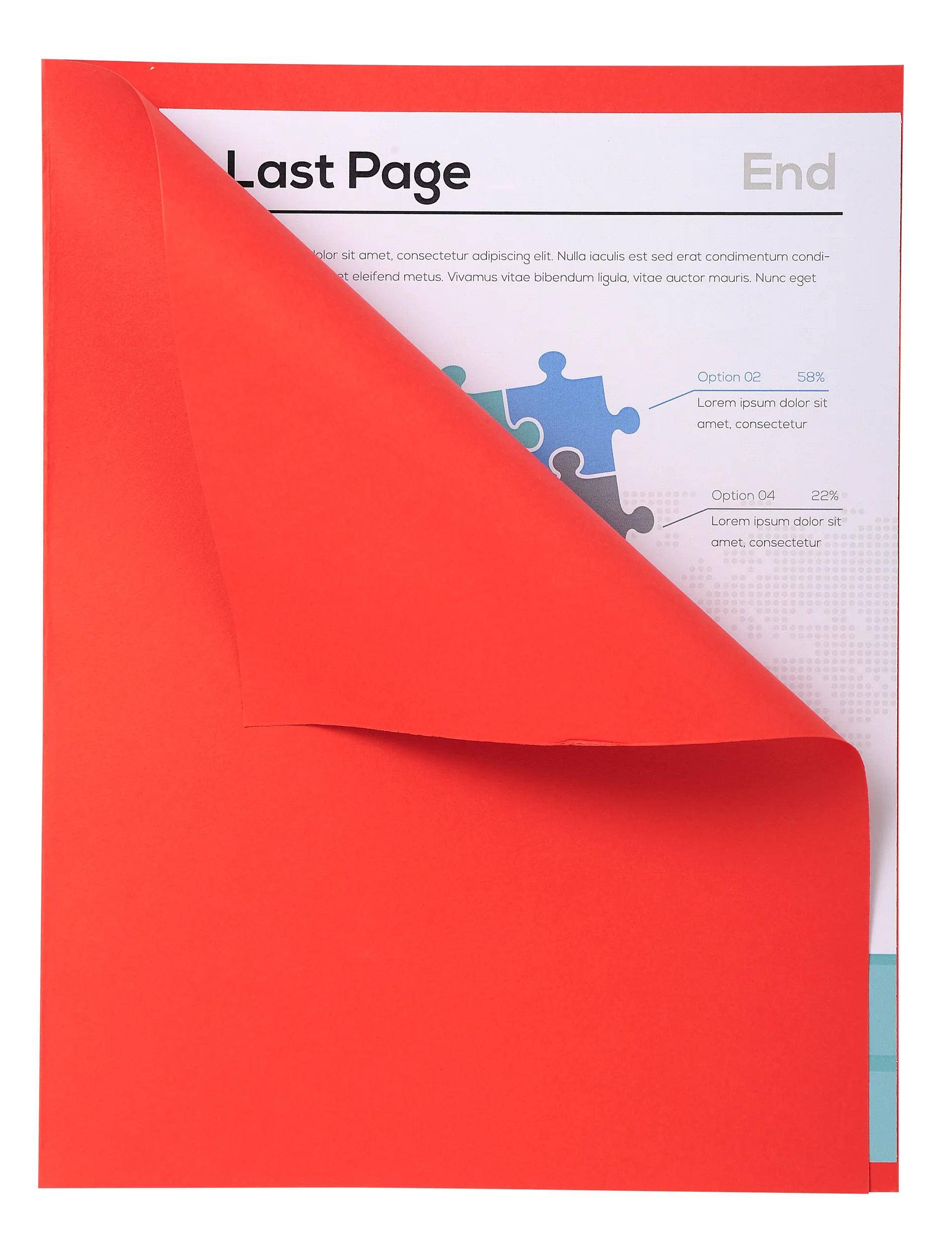 Exacompta 5x 100er Packung FOREVER® 170 mit rotem Rand - Rot - 421012E