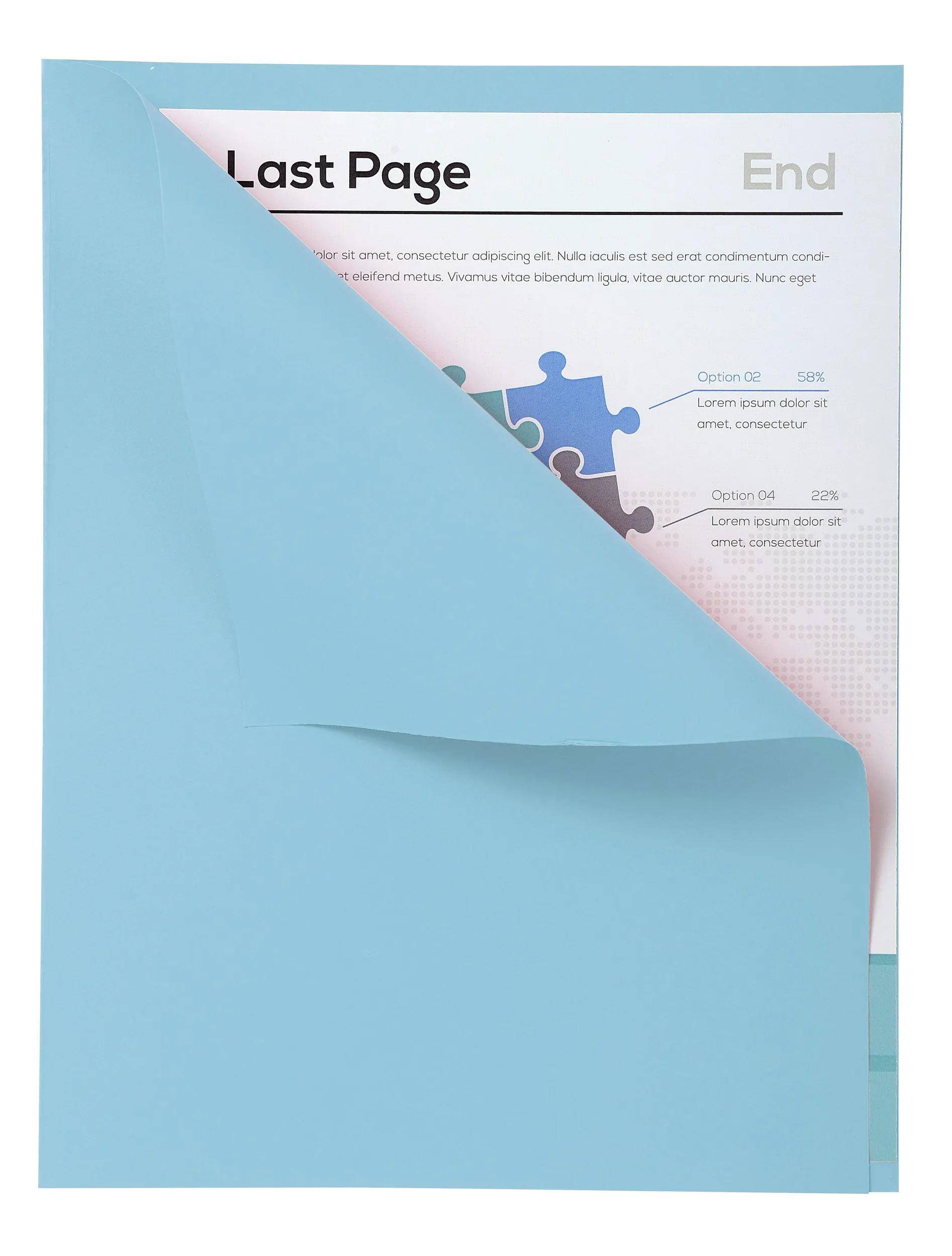 Exacompta 5x 100er Packung FOREVER® 170 mit rotem Rand - Hellblau - 421006E