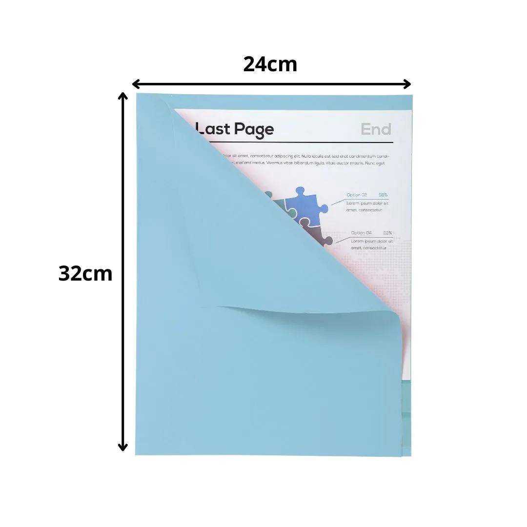 Exacompta 5x 100er Packung FOREVER® 170 mit rotem Rand - Hellblau - 421006E