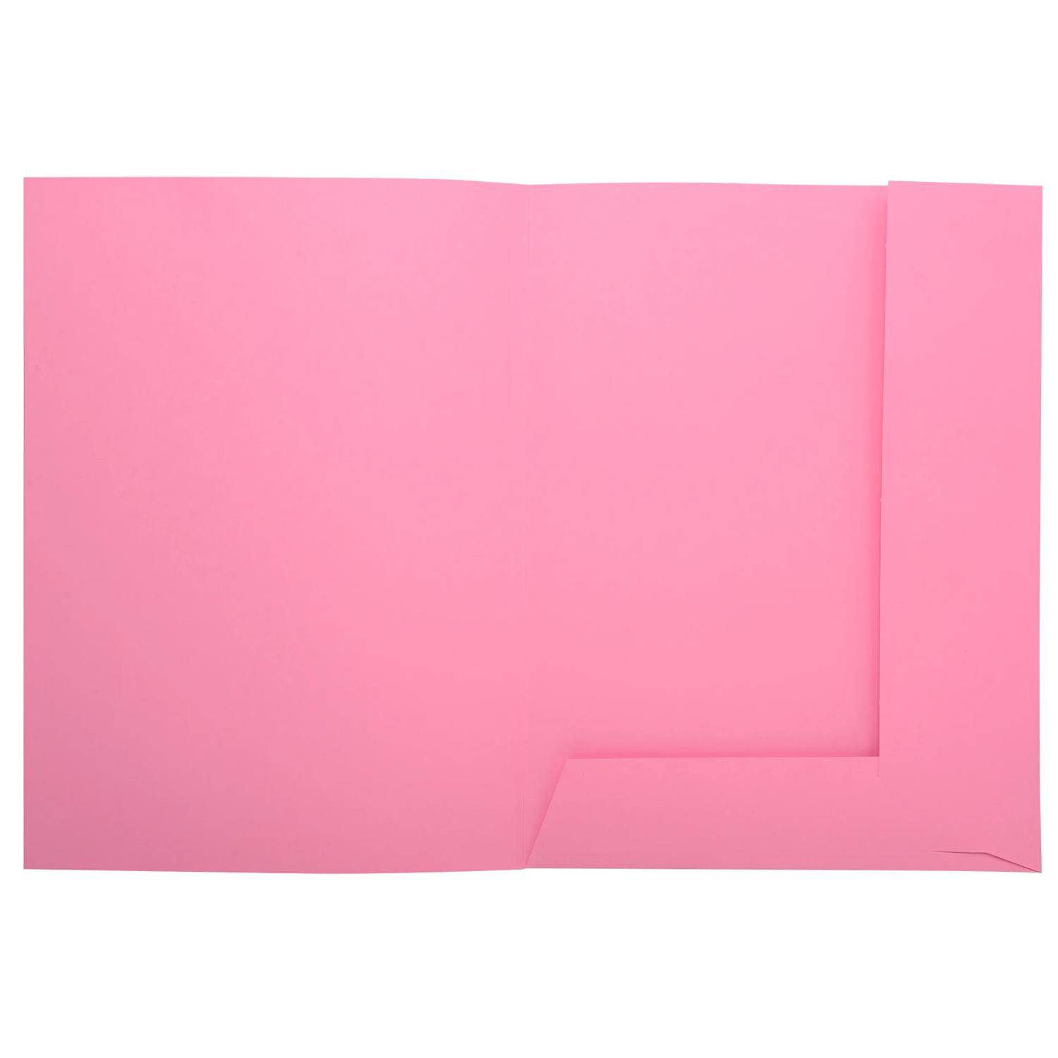 Exacompta 5x 50er Aktenmappe 2 Klappen SUPER 210 24x32cm - Rosa - 335003E