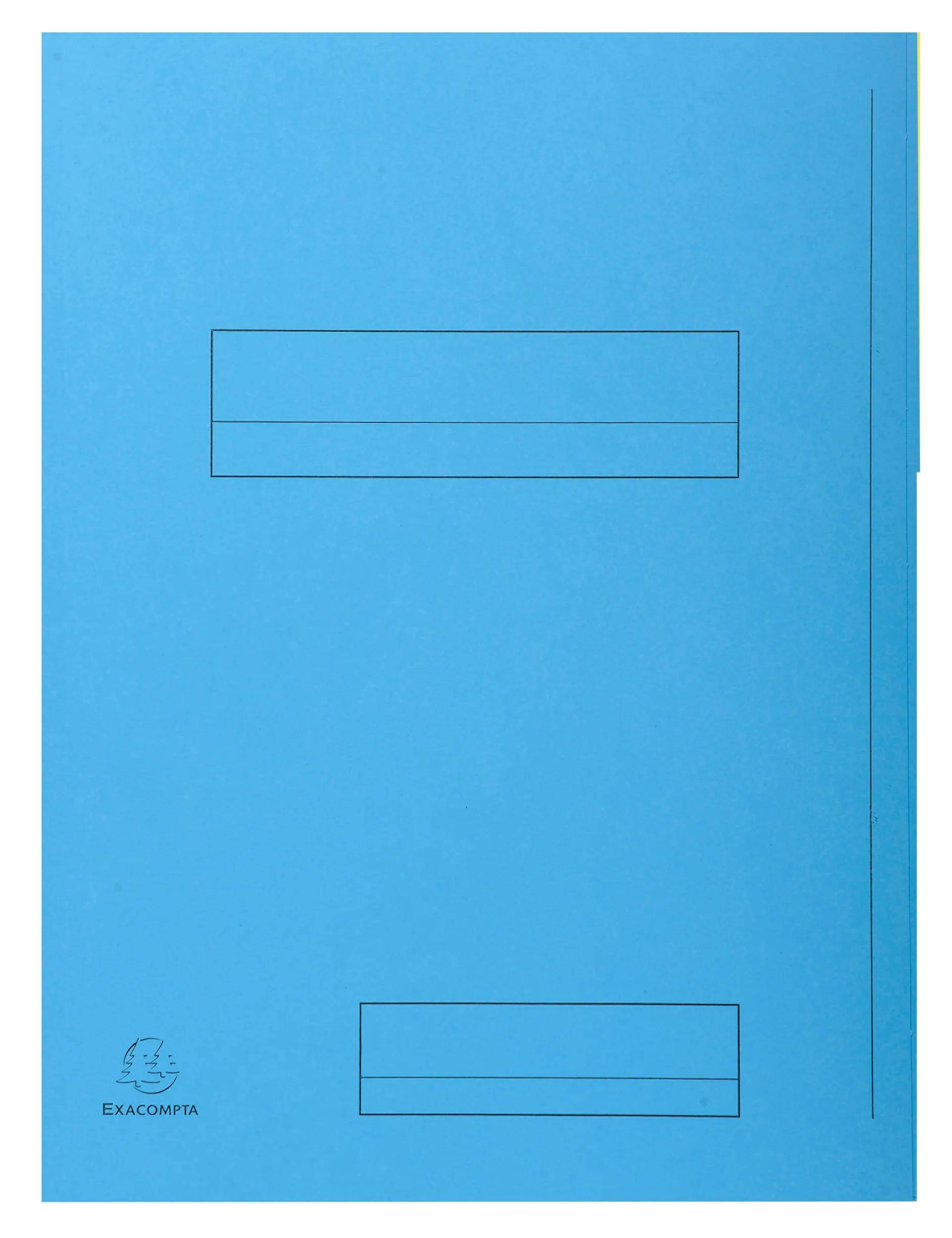 Exacompta 5x 50er Aktenmappe 2 Klappen SUPER 210 24x32cm - Hellblau - 335006E
