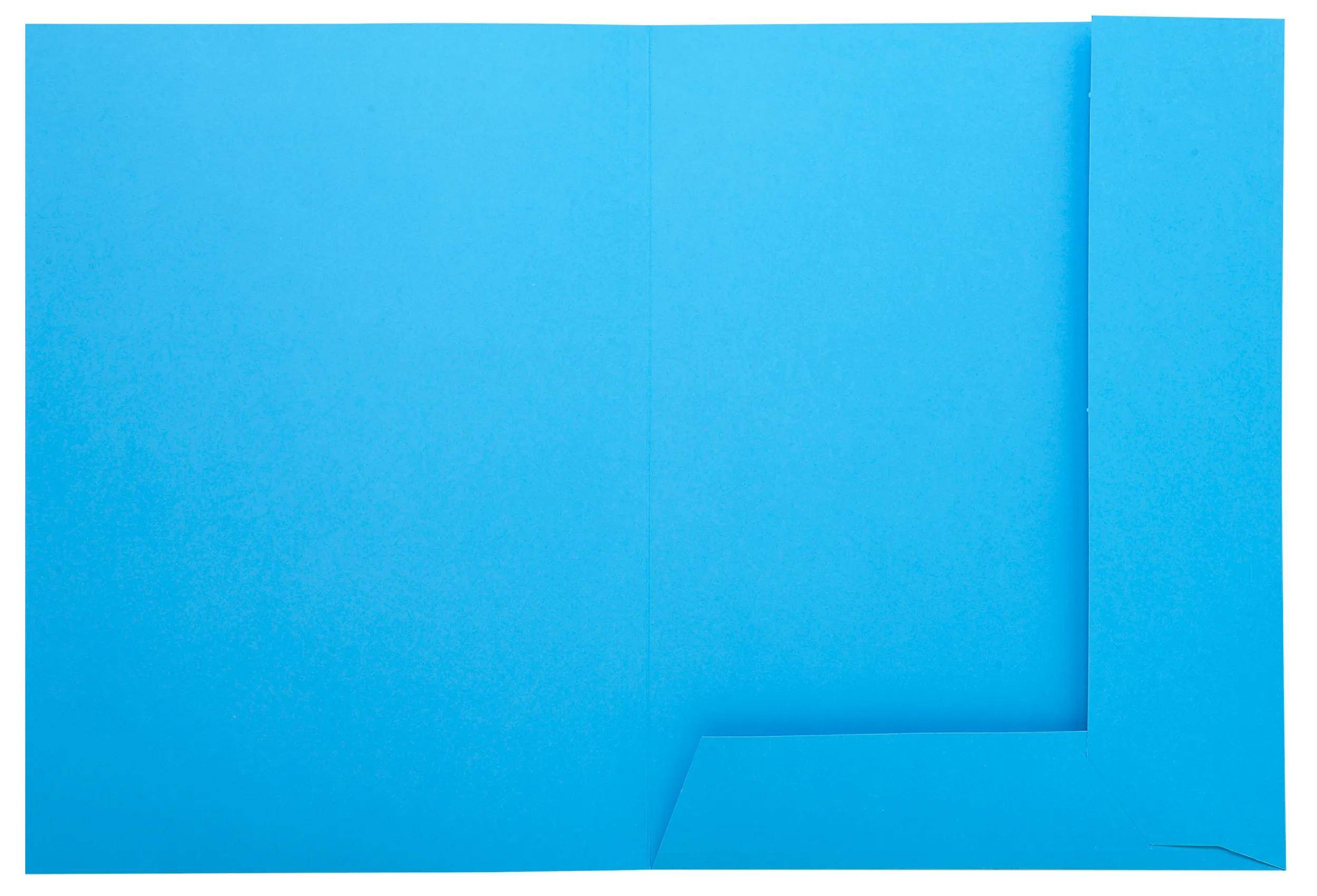 Exacompta 5x 50er Aktenmappe 2 Klappen SUPER 210 24x32cm - Hellblau - 335006E