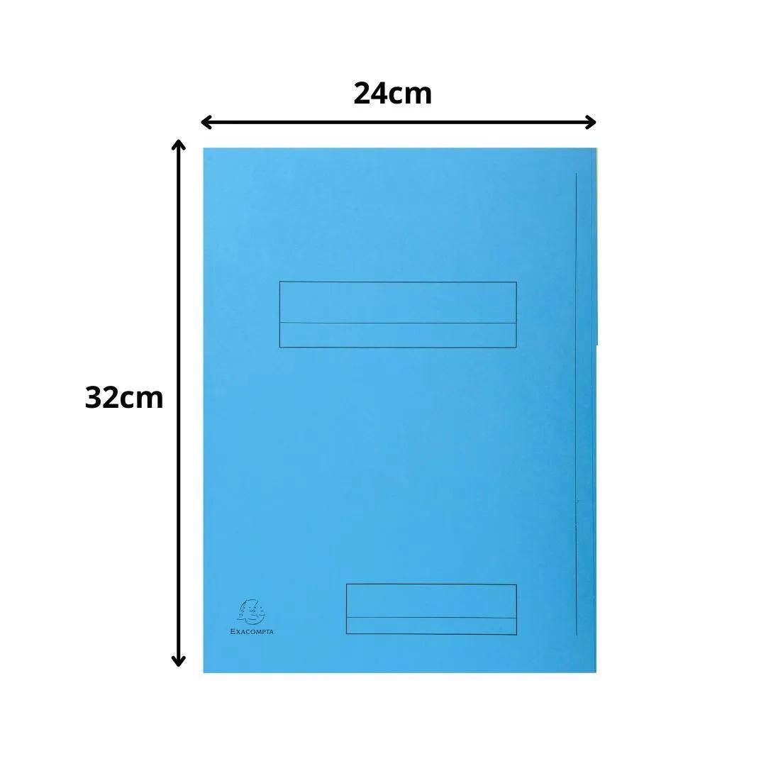 Exacompta 5x 50er Aktenmappe 2 Klappen SUPER 210 24x32cm - Hellblau - 335006E