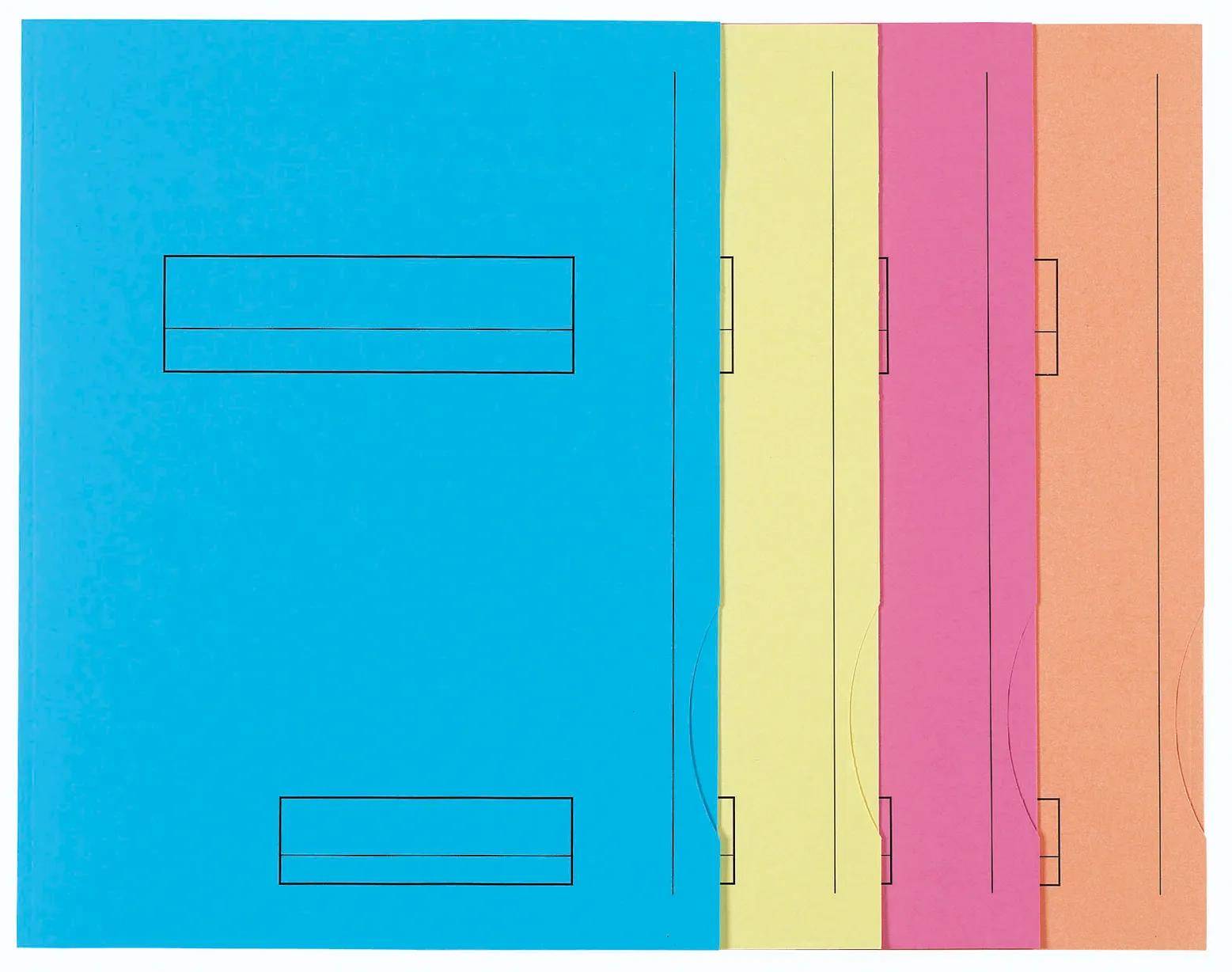 Exacompta 5x 50er Aktenmappe 2 Klappen SUPER 210 24x32cm - Hellblau - 335006E