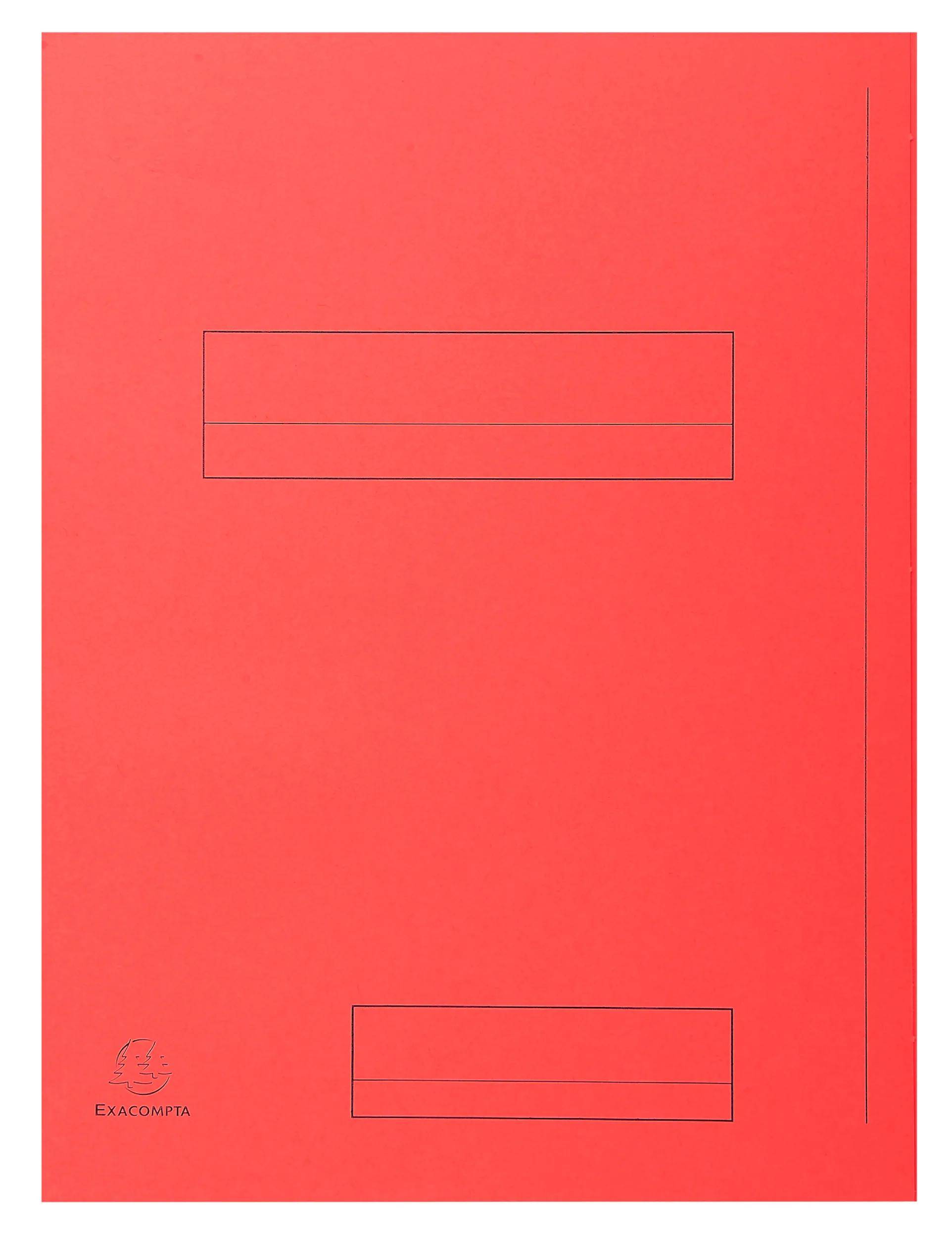 Exacompta 5x 50er Aktenmappe 2 Klappen SUPER 210 24x32cm - Rot - 335008E