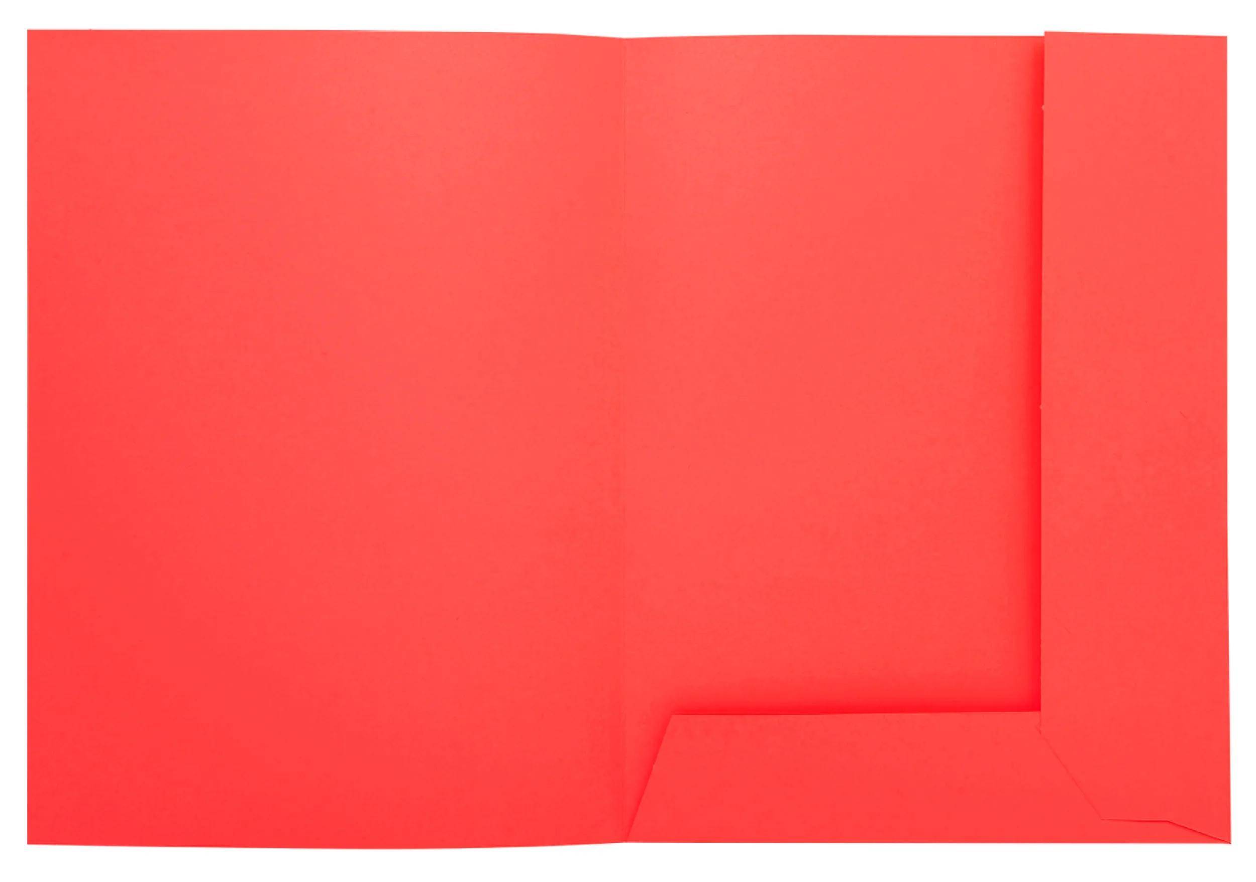 Exacompta 5x 50er Aktenmappe 2 Klappen SUPER 210 24x32cm - Rot - 335008E