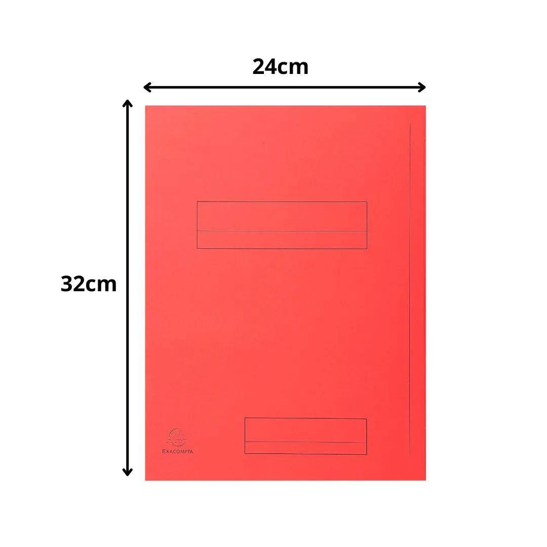 Exacompta 5x 50er Aktenmappe 2 Klappen SUPER 210 24x32cm - Rot - 335008E