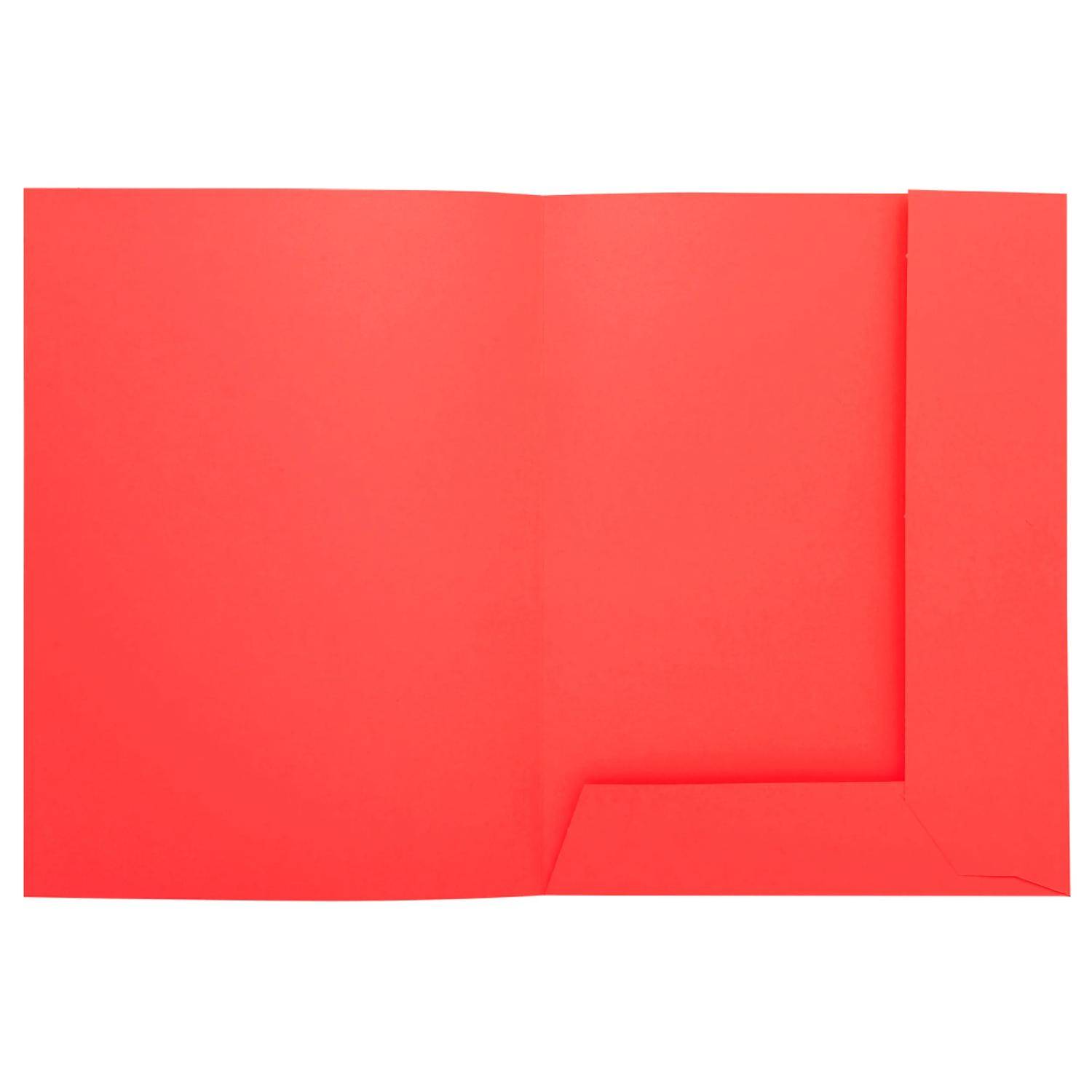 Exacompta 5x 50er Aktenmappe 2 Klappen SUPER 210 24x32cm - Rot - 335008E