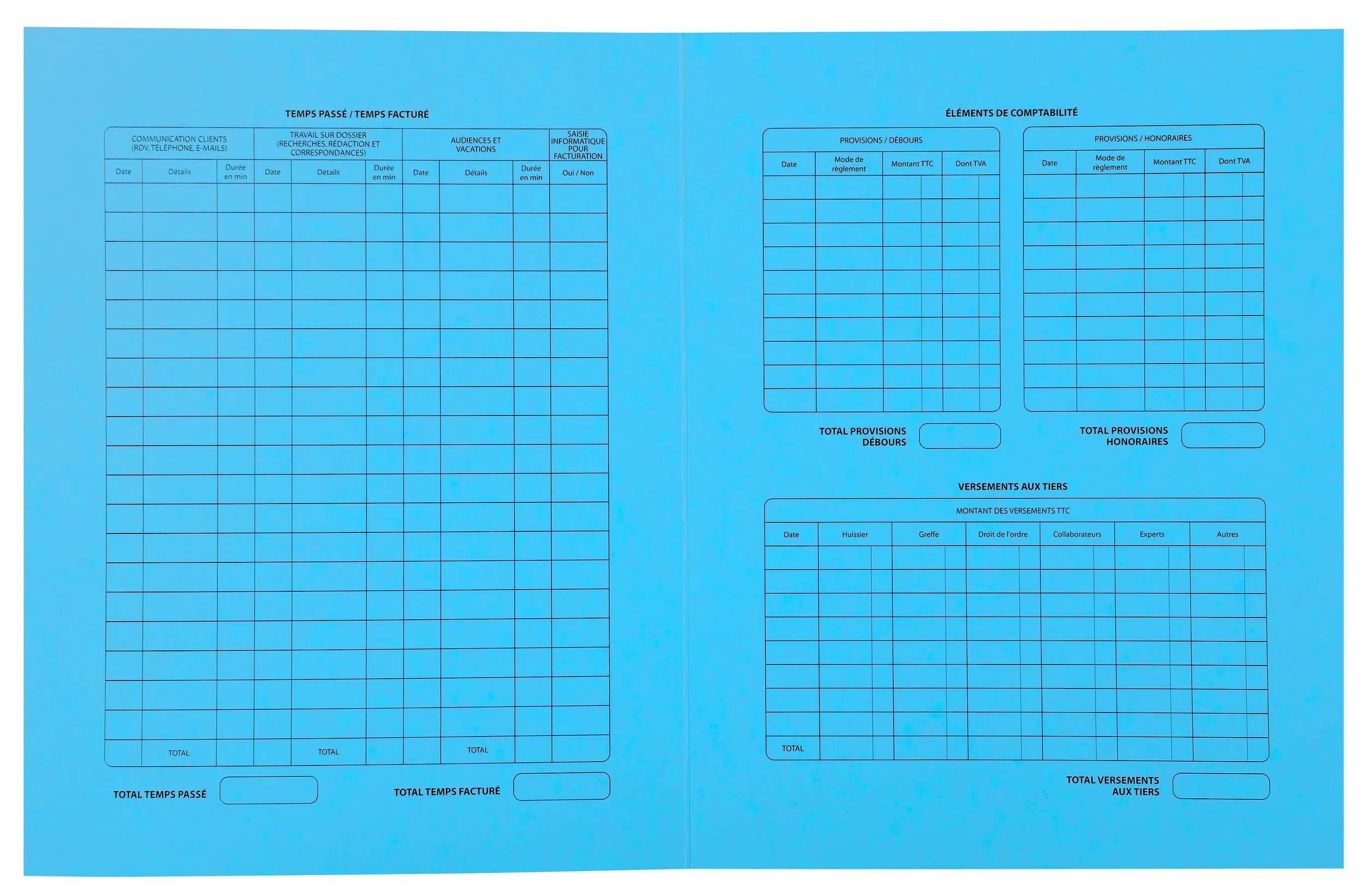 Exacompta 5x 25er Aktendeckel Procedure elfenbein 25x32cm - Türkis - 445102E