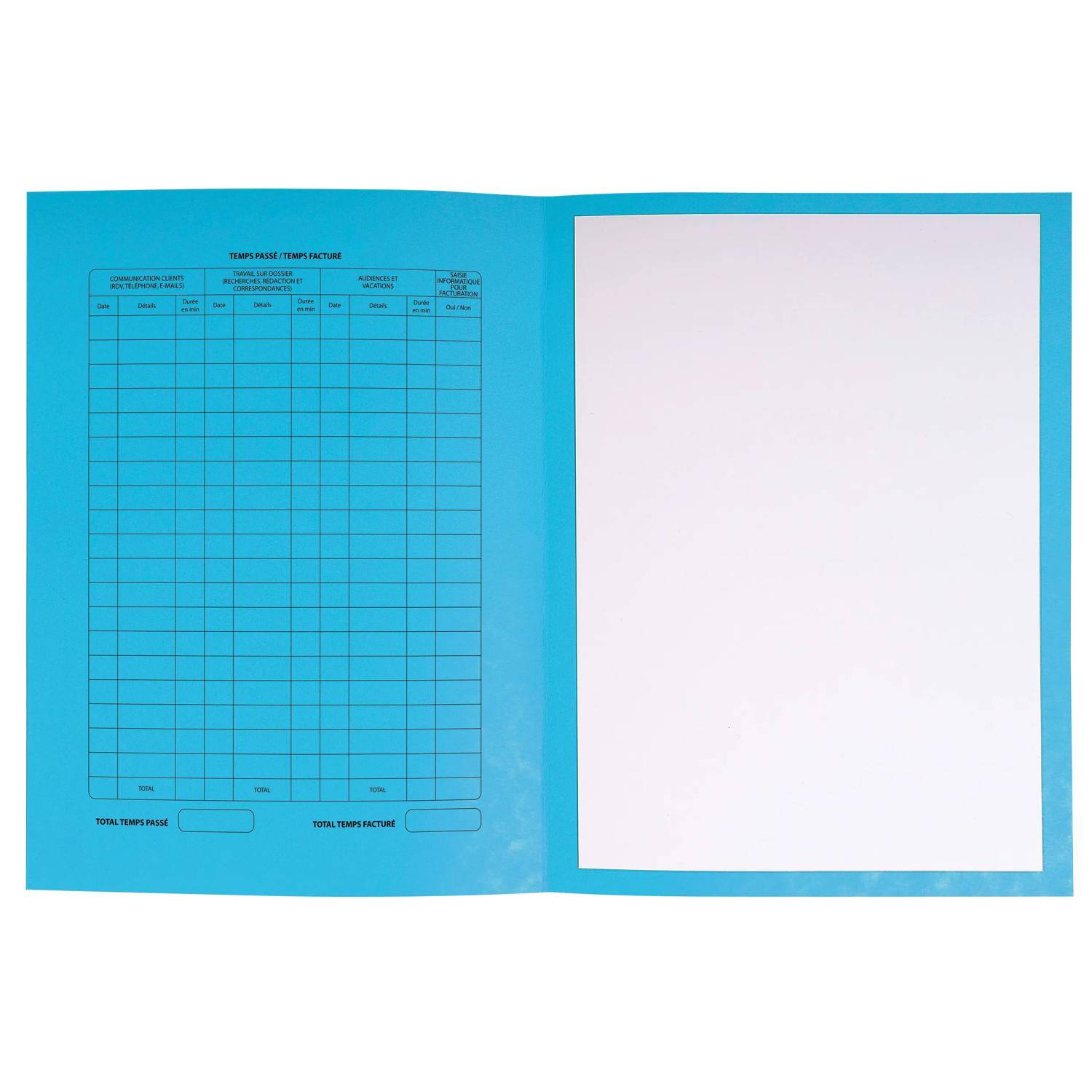 Exacompta 5x 25er Aktendeckel Procedure elfenbein 25x32cm - Türkis - 445102E