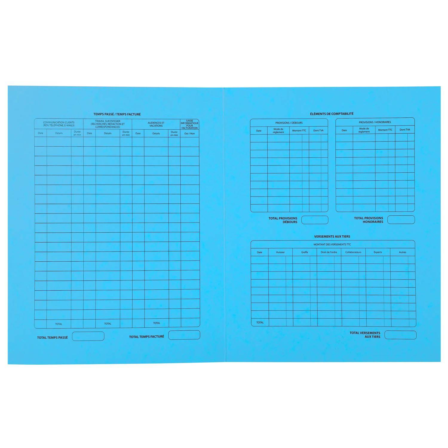 Exacompta 5x 25er Aktendeckel Procedure elfenbein 25x32cm - Türkis - 445102E