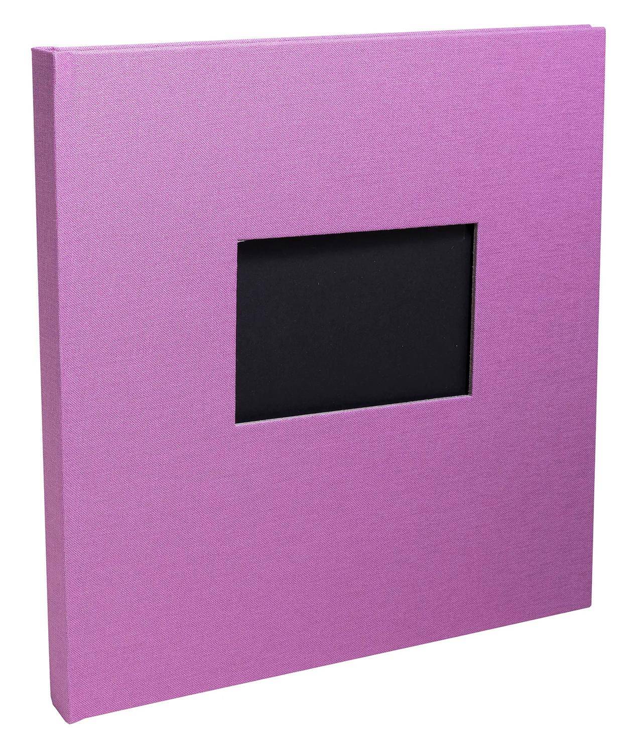 Exacompta Fotoalbum, 30 Seiten schwarz, 25x25 cm, Pop'N Co - Flieder - 16290E