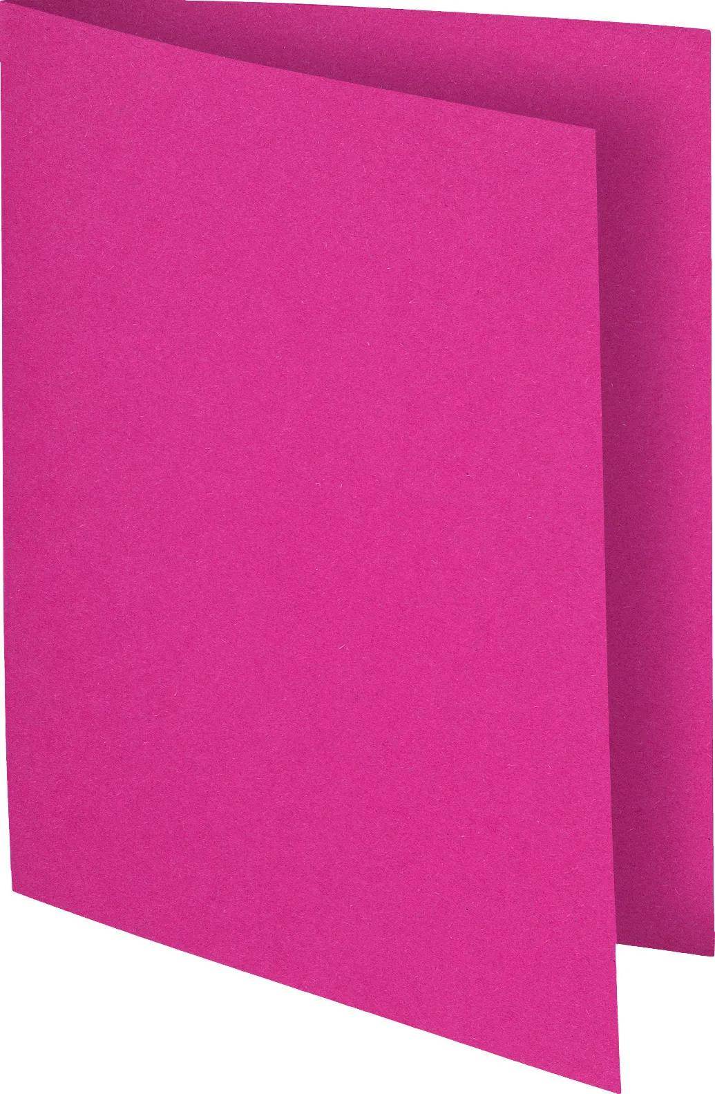 Exacompta 10x 100er Packung Aktendeckel 100% RC 22x31cm - Fuchsia - 150020E