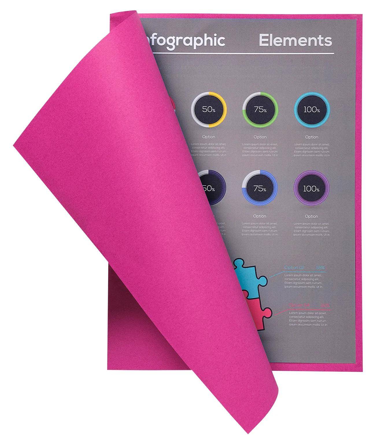 Exacompta 5x 100er Packung Flash 220 Sortiert - Fuchsia - 160020E
