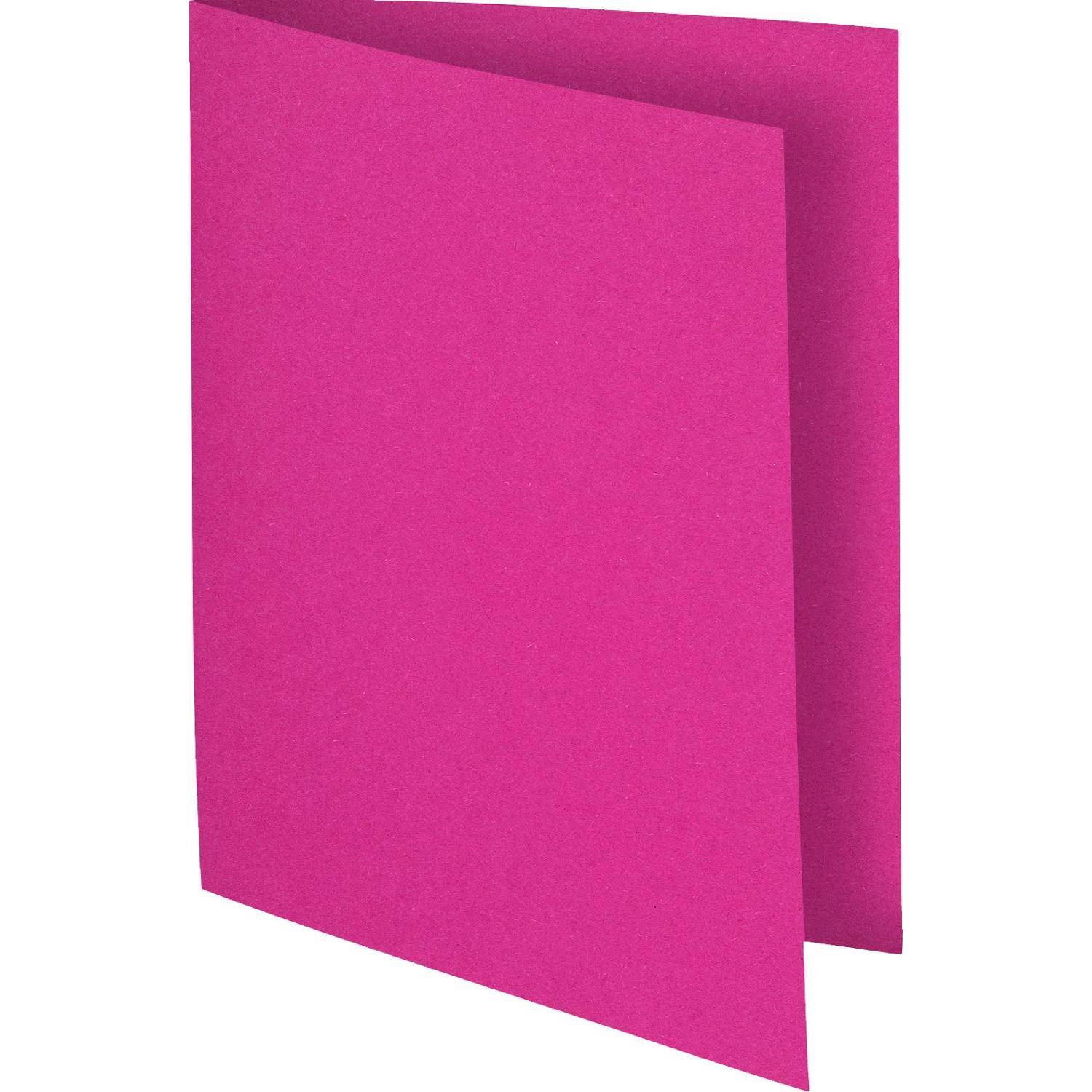 Exacompta 10x 100er Packung Aktendeckel 100% RC 22x31cm - Fuchsia - 150020E