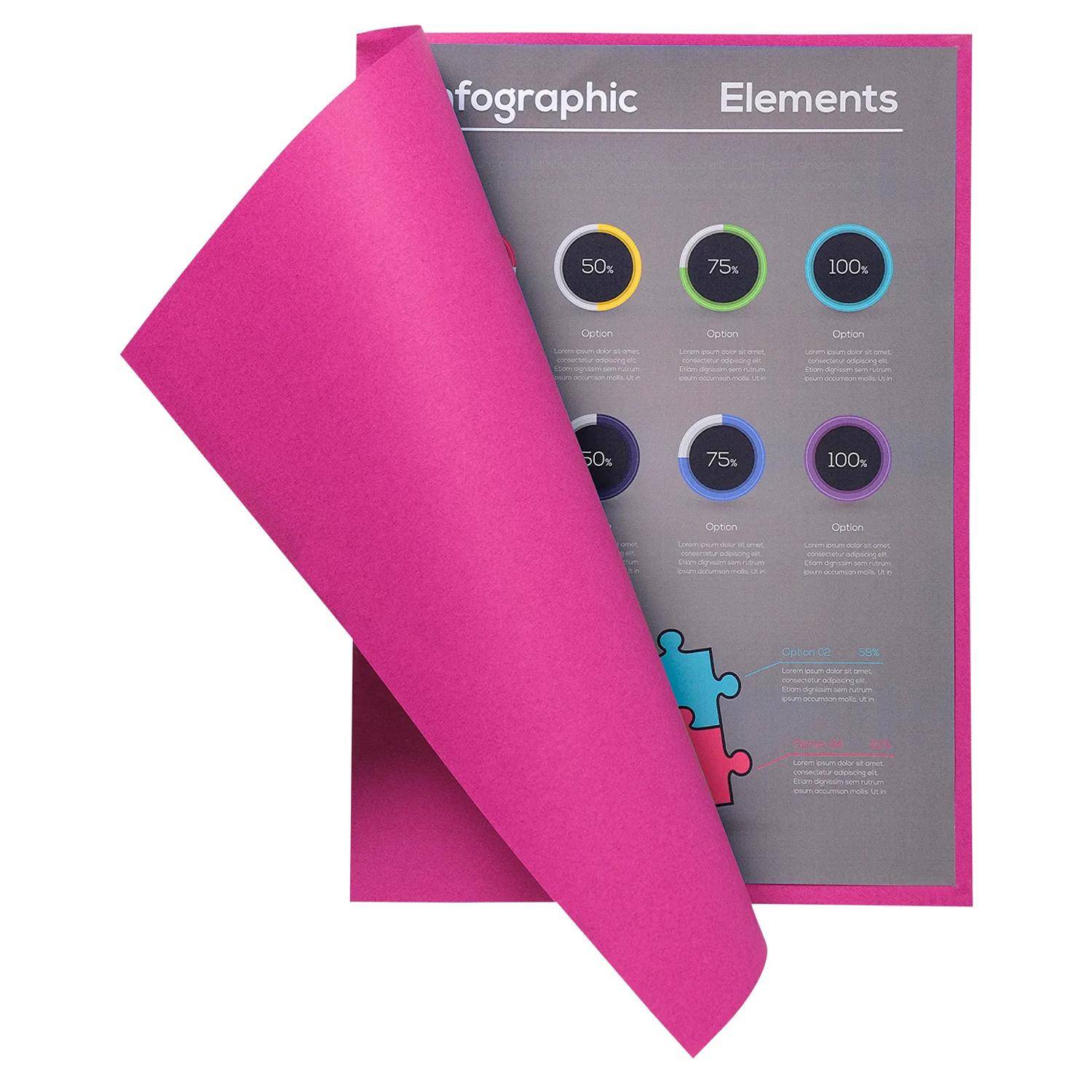 Exacompta 10x 100er Packung Aktendeckel 100% RC 22x31cm - Fuchsia - 150020E