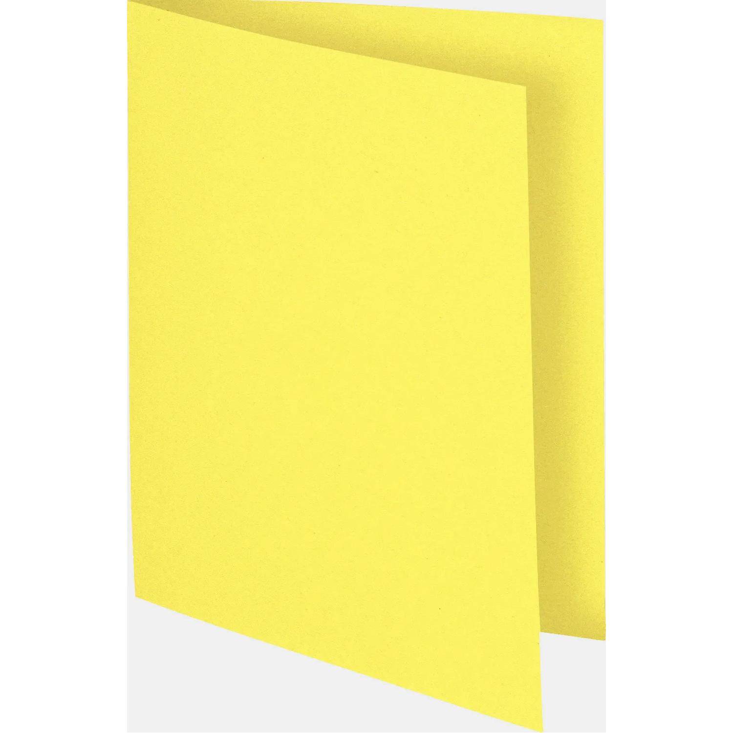 Exacompta 10x 100er Packung Aktendeckel 100% RC 22x31cm - Kanariengelb - 150005E