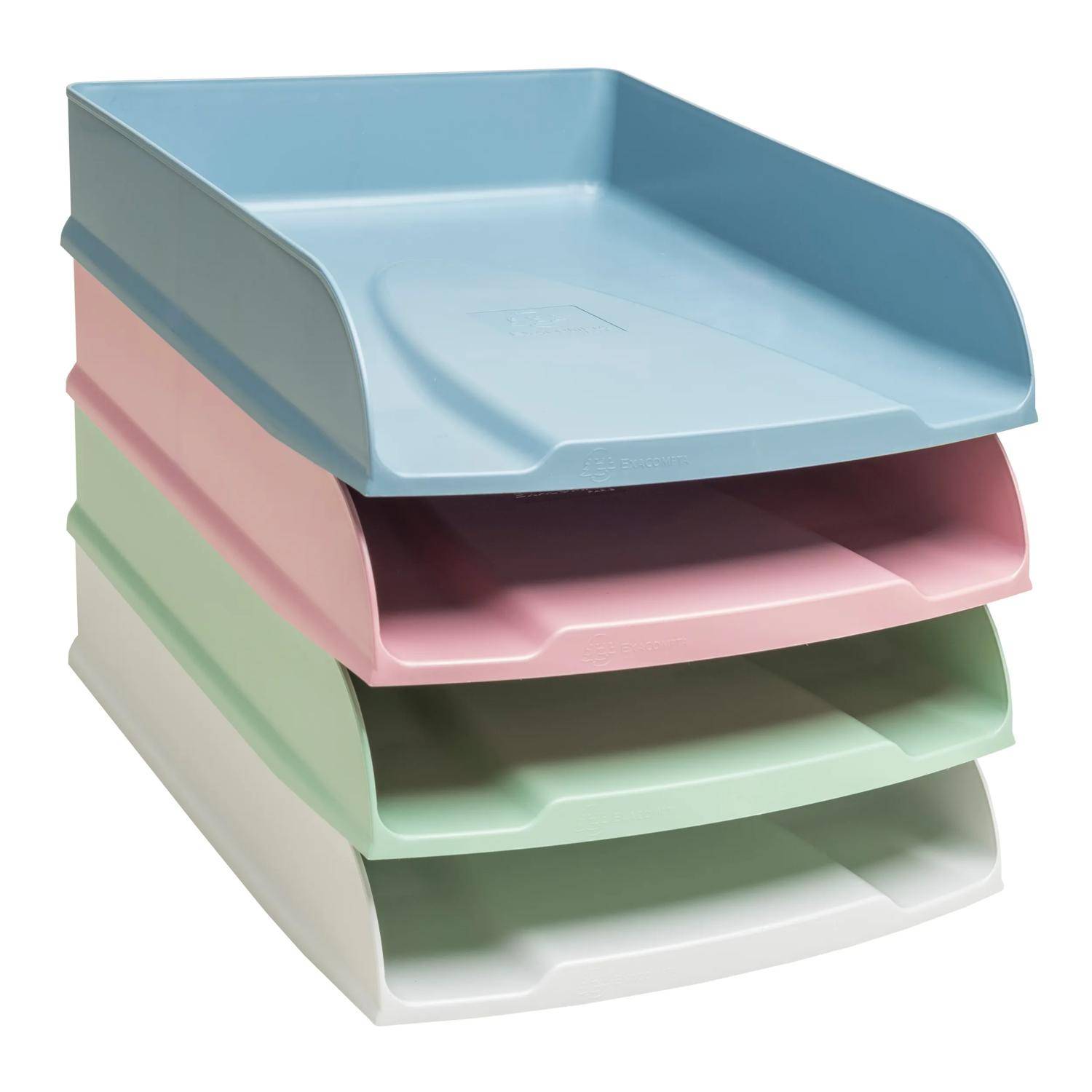 Exacompta 6x Briefablage Querformat Combo Styli, AutentiK - Weiß - 11113D