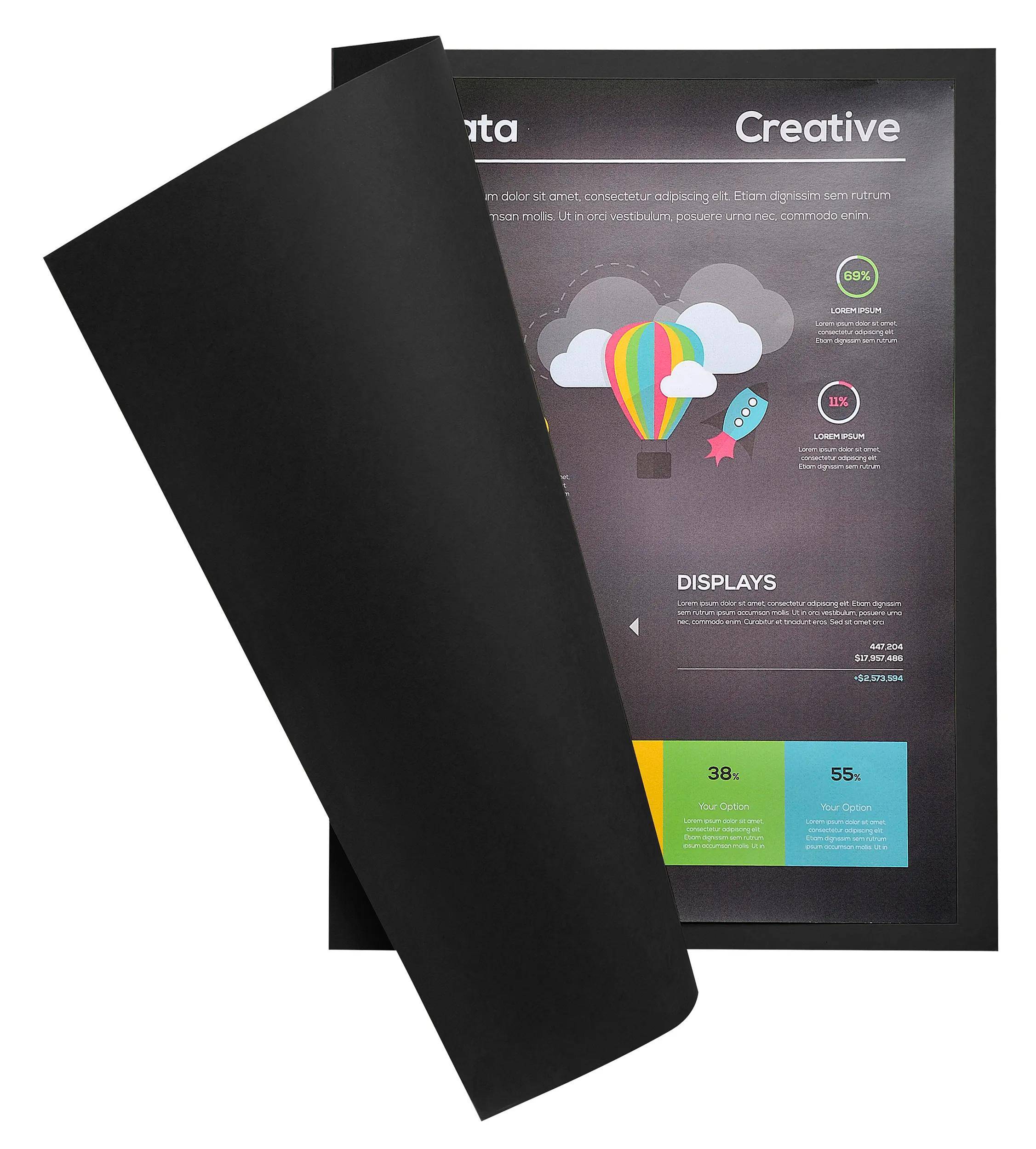 Exacompta 10x 10er Packung ROCK''S 210 24x32cm - Schwarz - 217118E