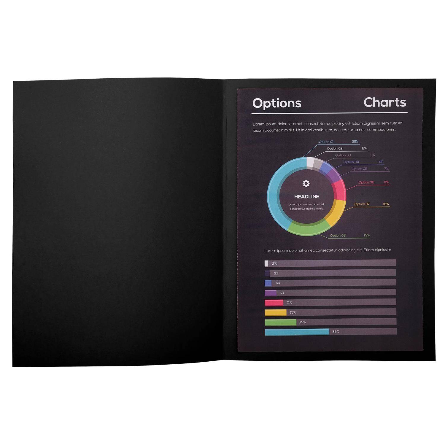 Exacompta 10x 10er Packung ROCK''S 210 24x32cm - Schwarz - 217118E