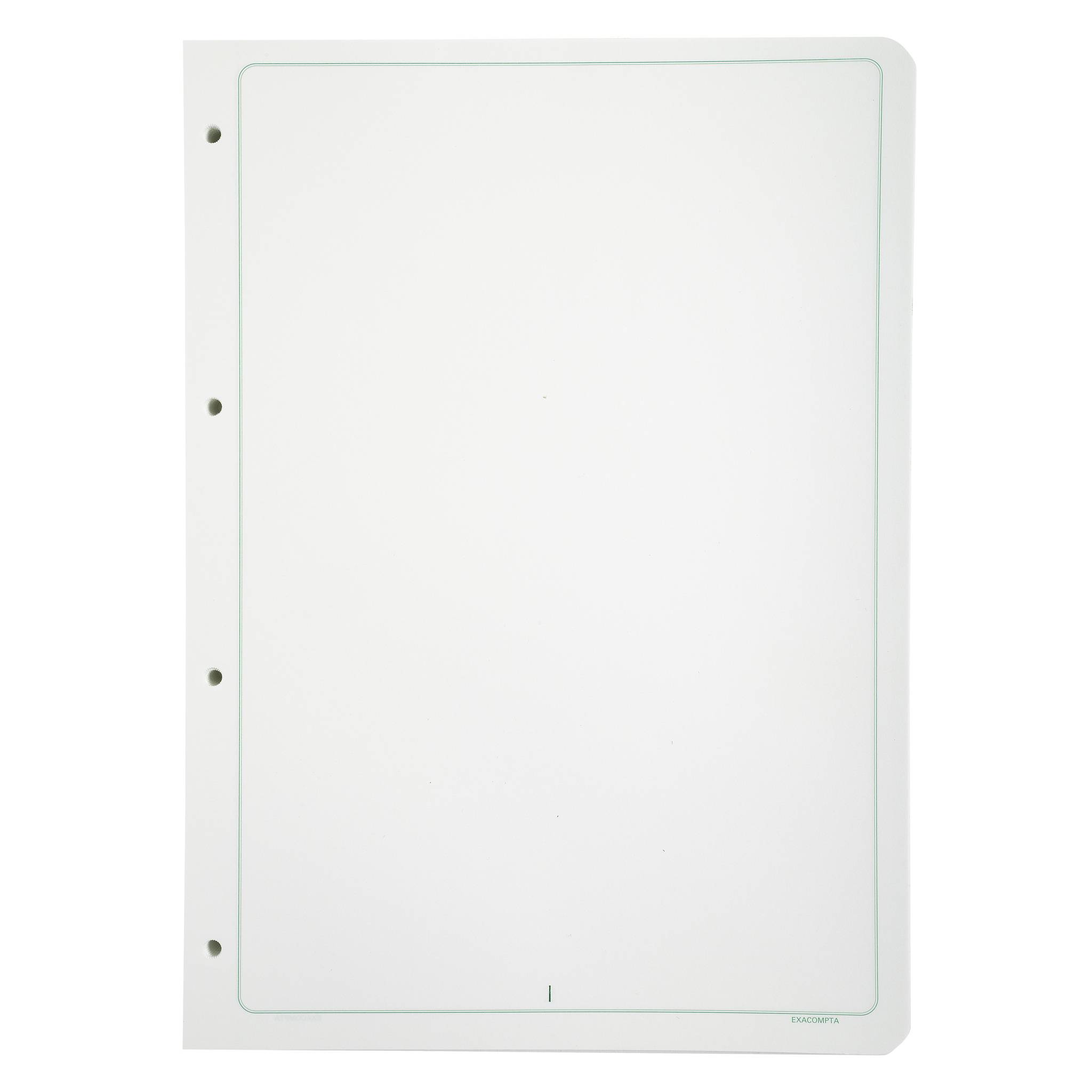 Exacompta 100 Blatt 29.7x21 weiss 4-Fach gelocht - Weiß - 5419E