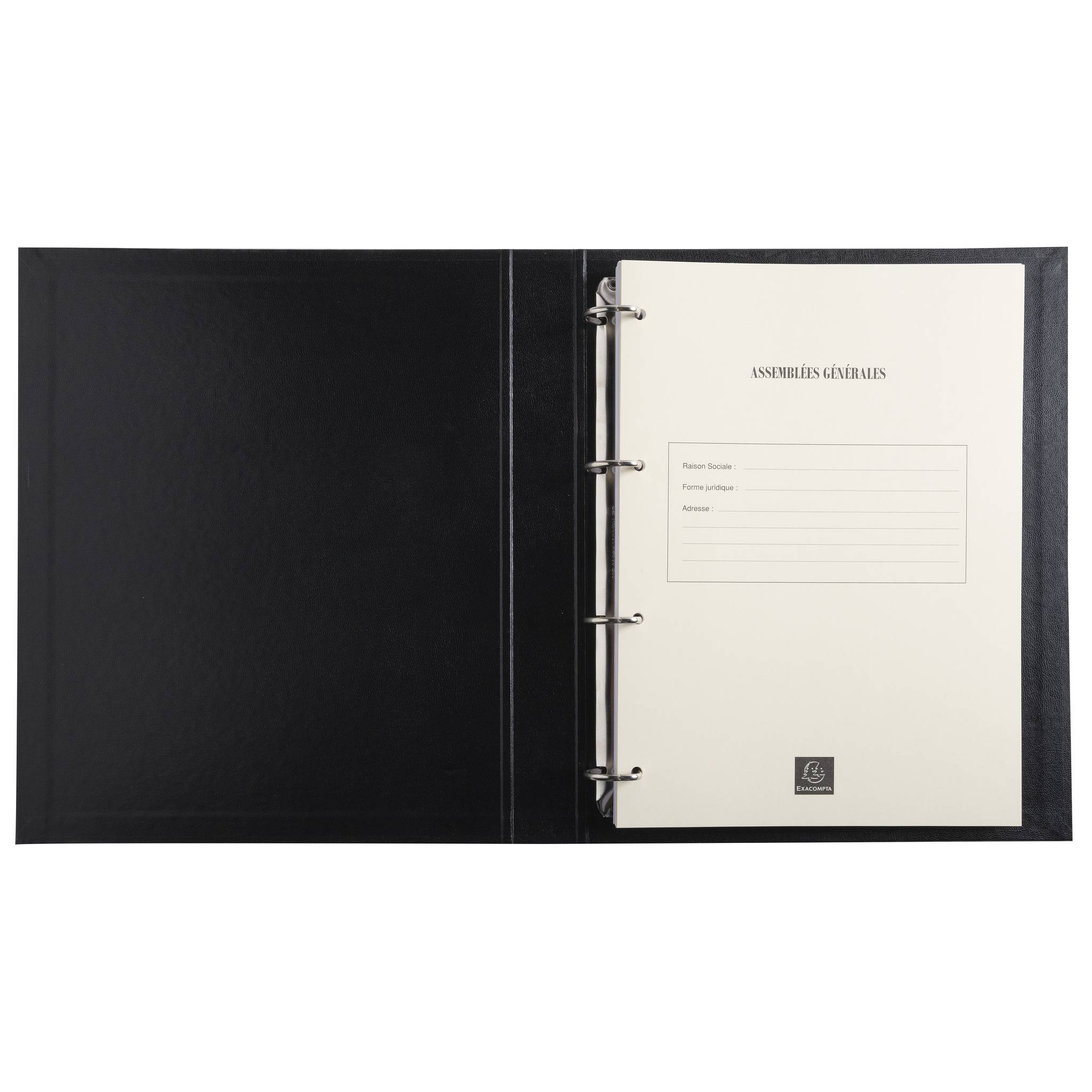 Exacompta 6x "GENERALVERSAMMLUNGREGISTER "" ECO ''" - Schwarz - 46210E