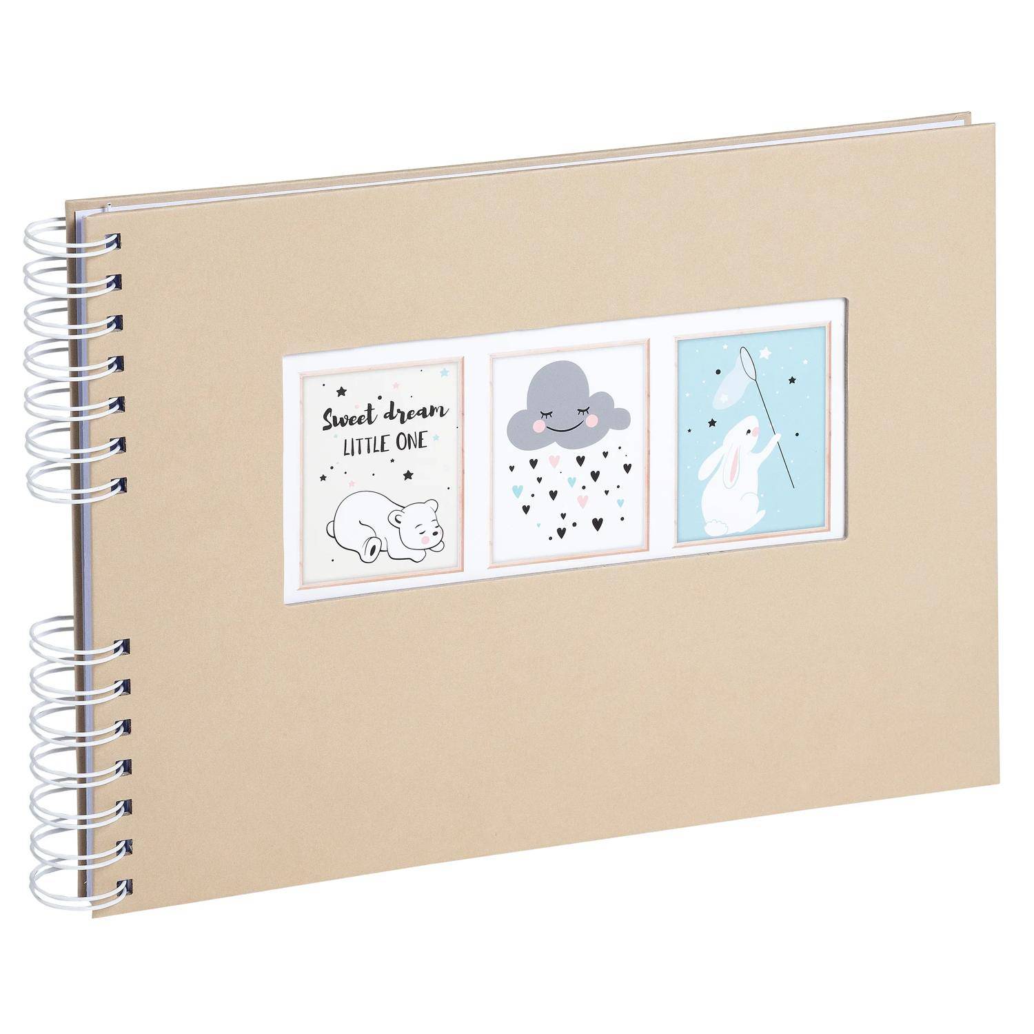 Exacompta Scrapbooking-Set, Fotoalbum 50S. weiß, 32x22 cm - Fauna - 16808E