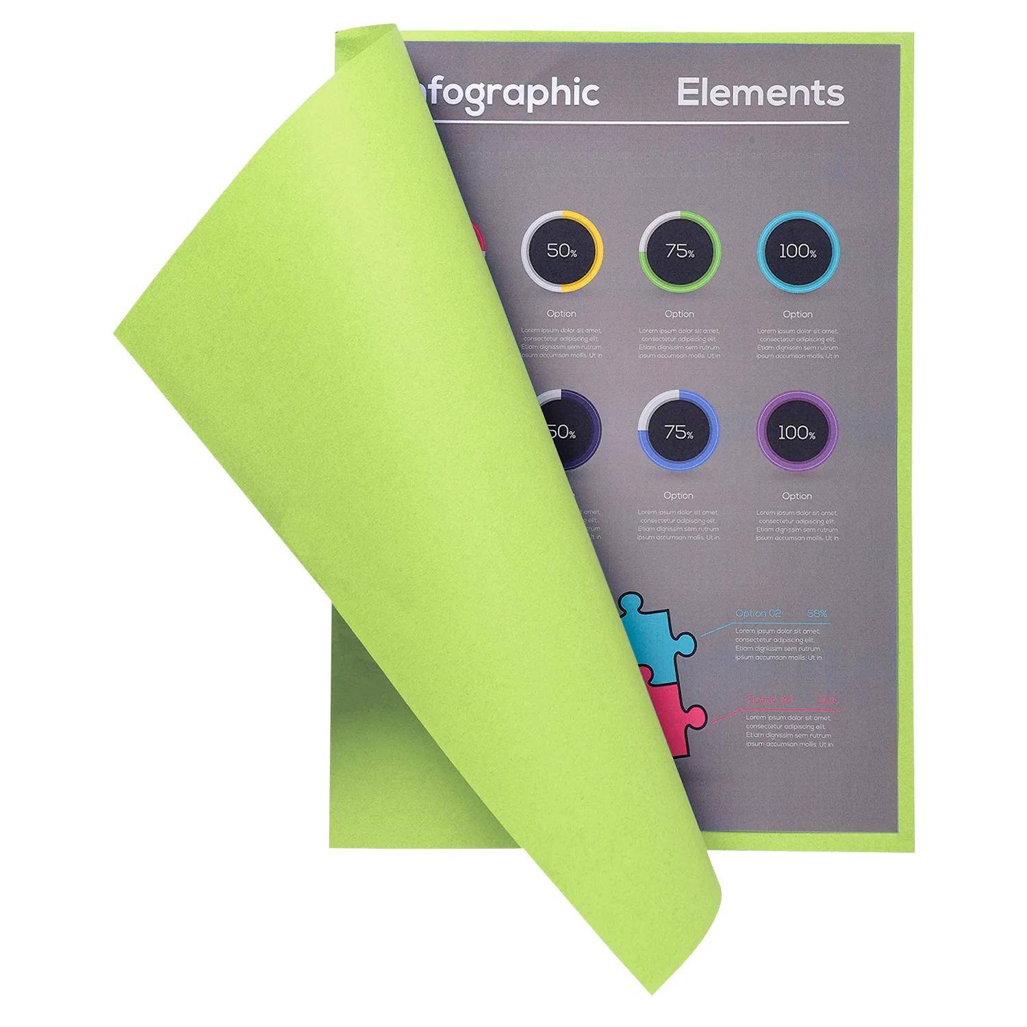 Exacompta 5x 100er Packung Flash 220 Sortiert - Lindgrün - 160013E