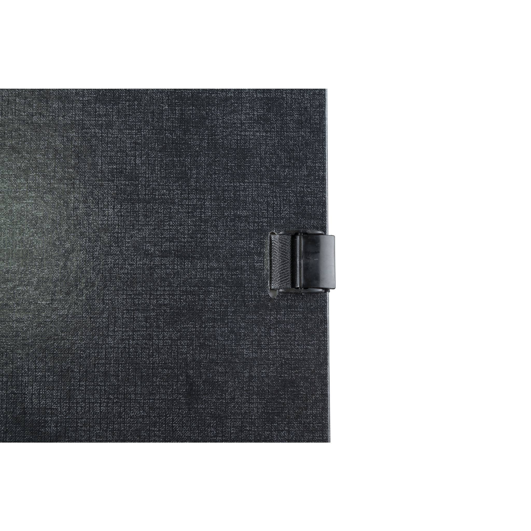 Exacompta 10x Präsentationsmappe dehnbar Rücken N'CLIP - Schwarz - 21501E