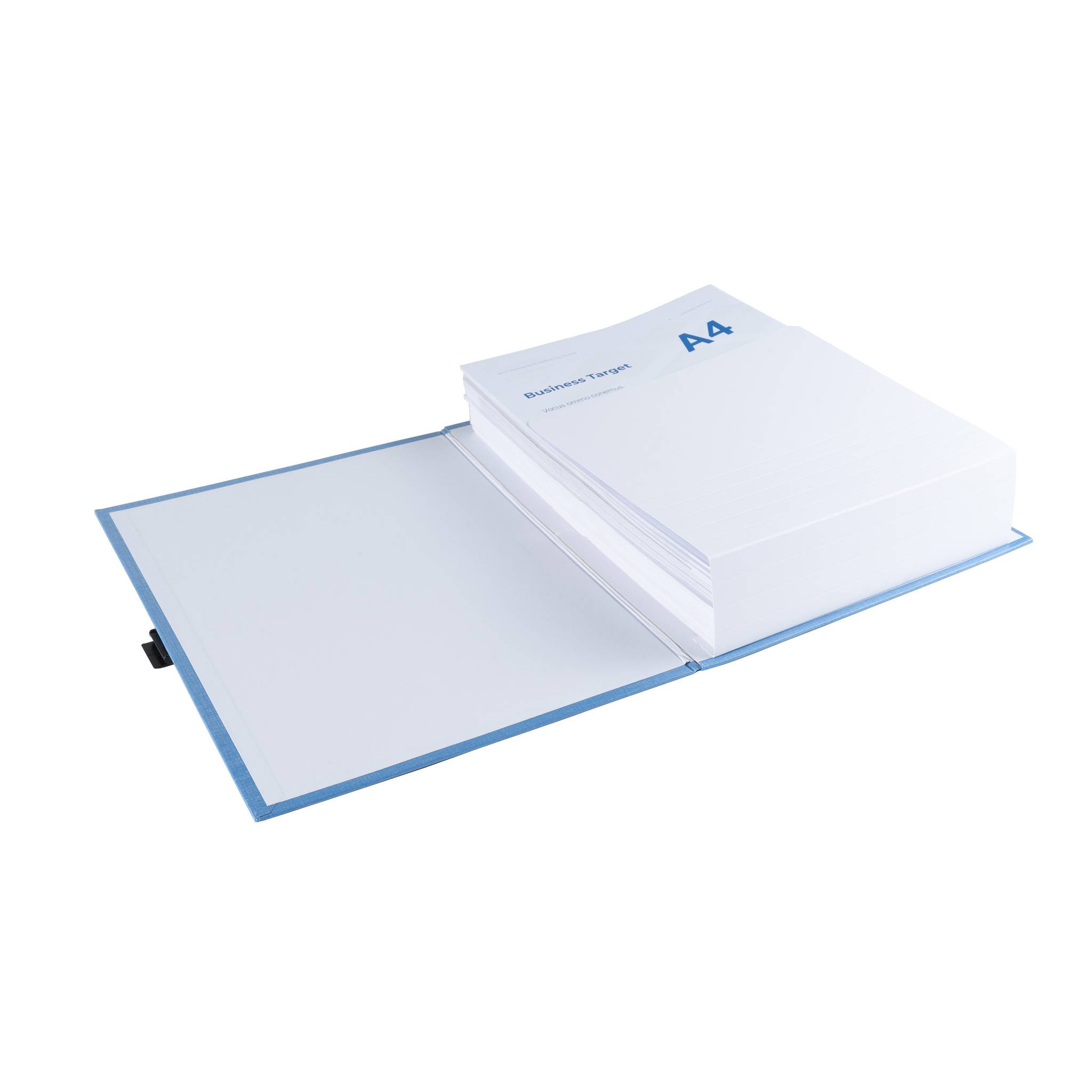 Exacompta 10x Präsentationsmappe dehnbar Rücken N'CLIP - Hellblau - 21503E