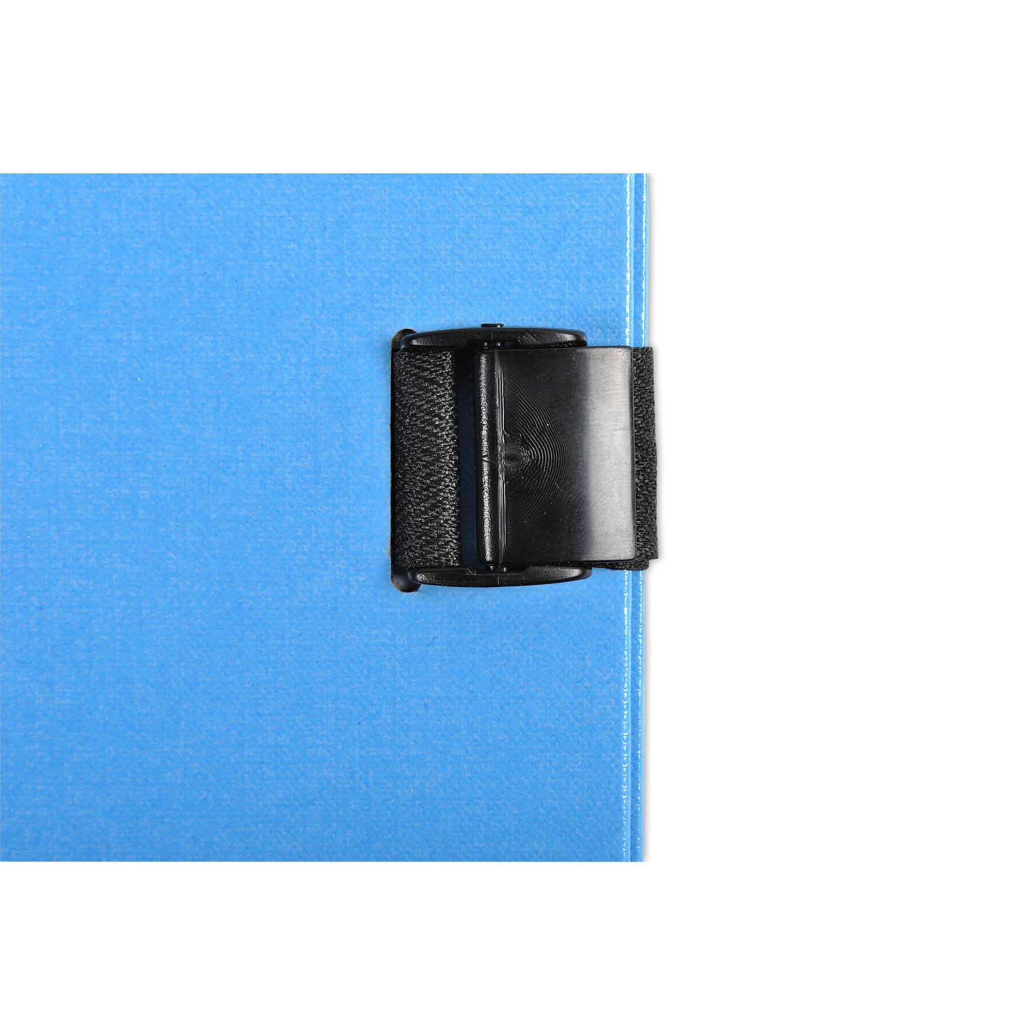 Exacompta 10x Präsentationsmappe dehnbar Rücken N'CLIP - Hellblau - 21503E