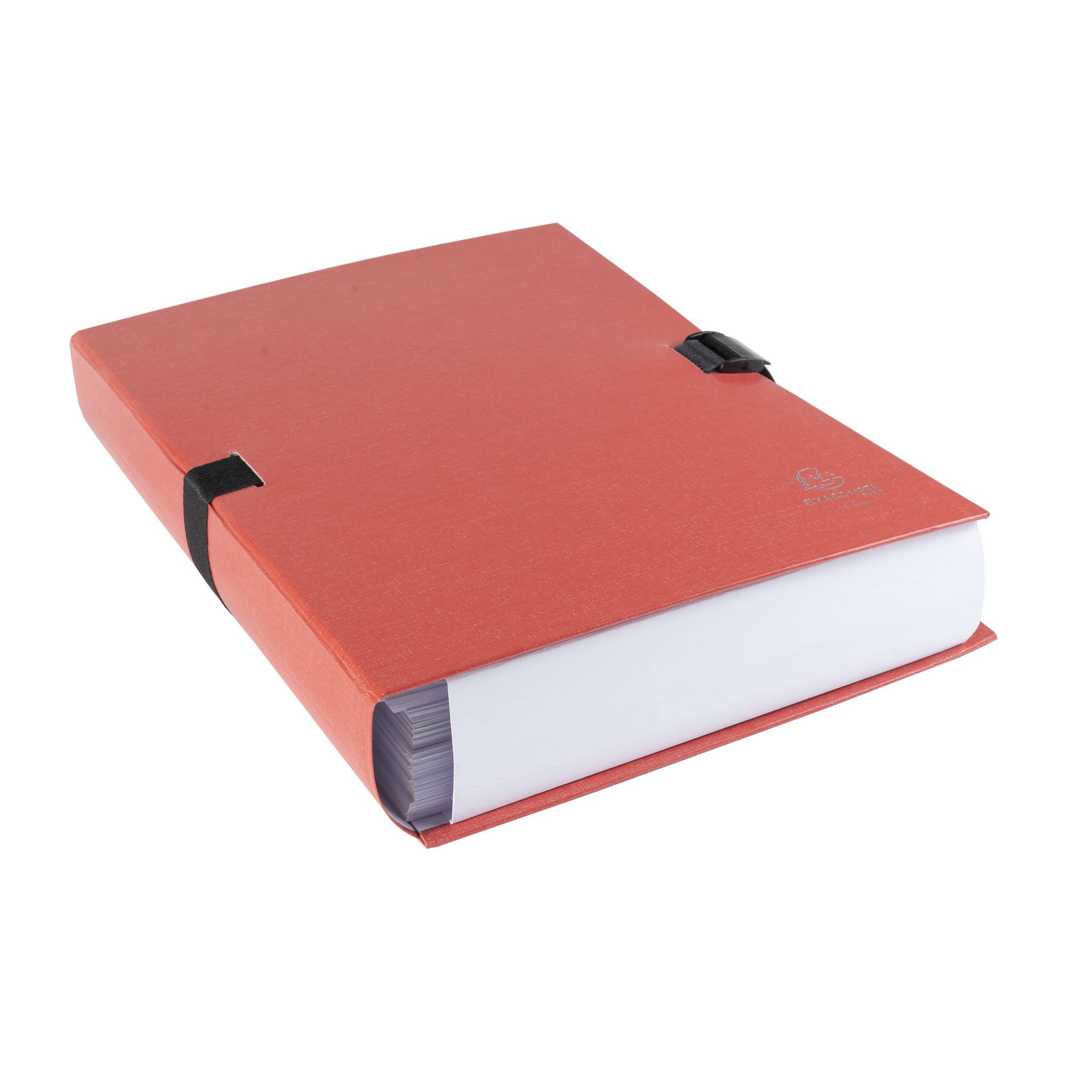 Exacompta 10x Präsentationsmappe dehnbar Rücken N'CLIP - Rot - 21509E