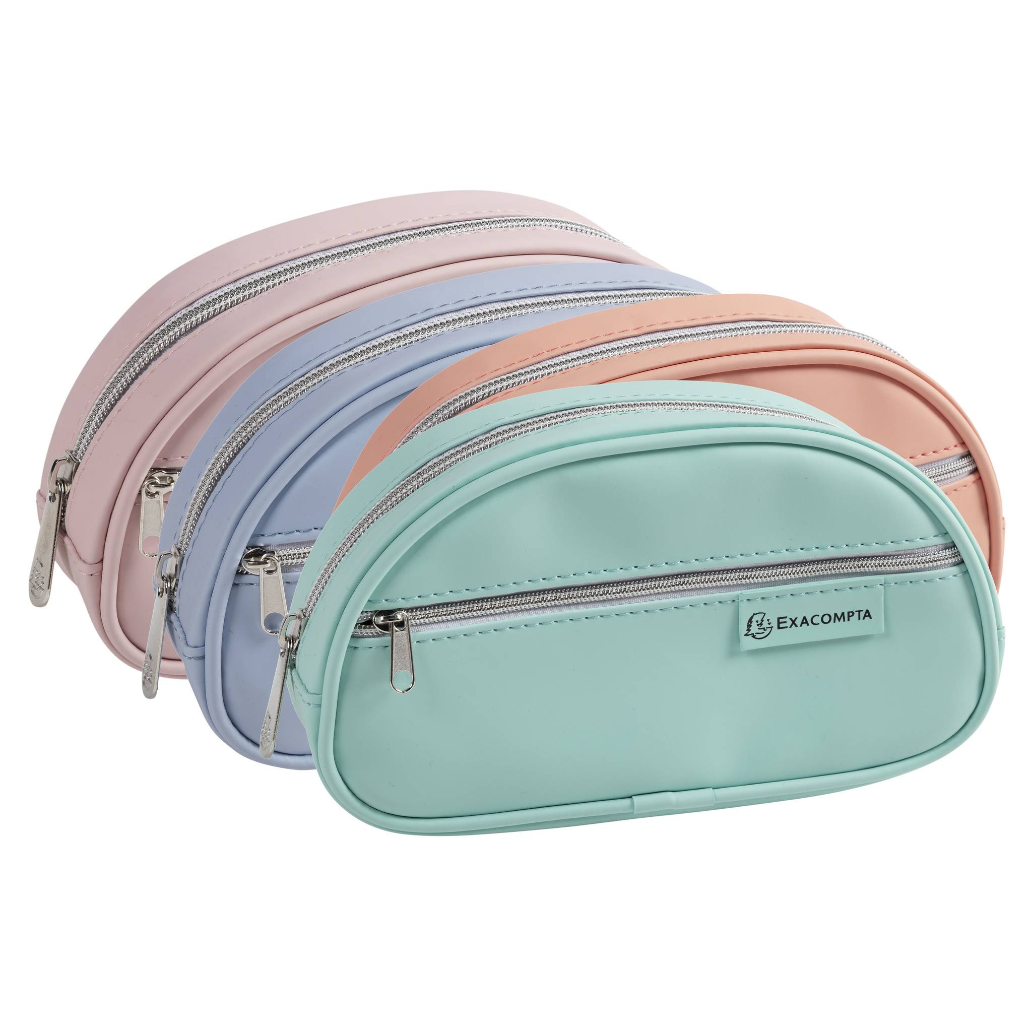 Exacompta 52590E 6x Schlampermäppc oval PU Aquarel sortiert