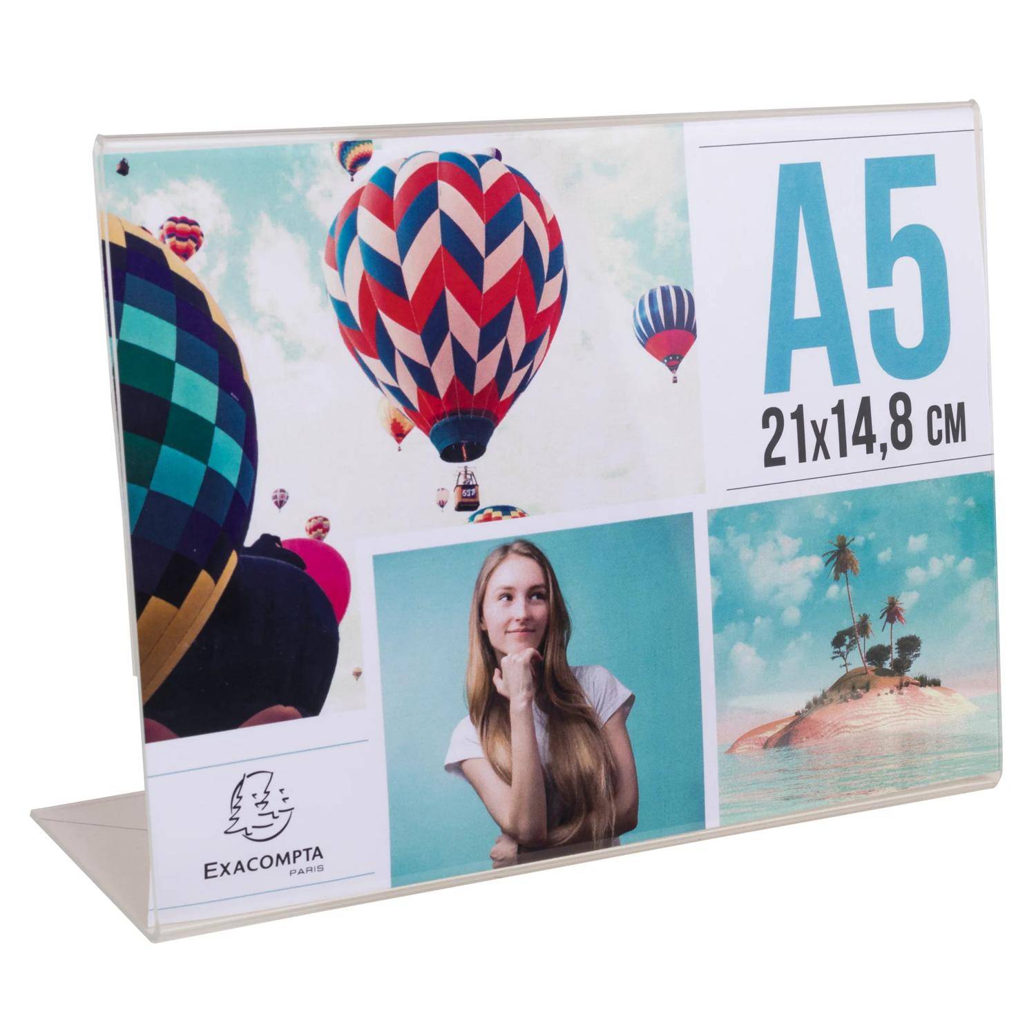 Exacompta 85059D 30x Tischaufsteller A5 Hoch horizontal