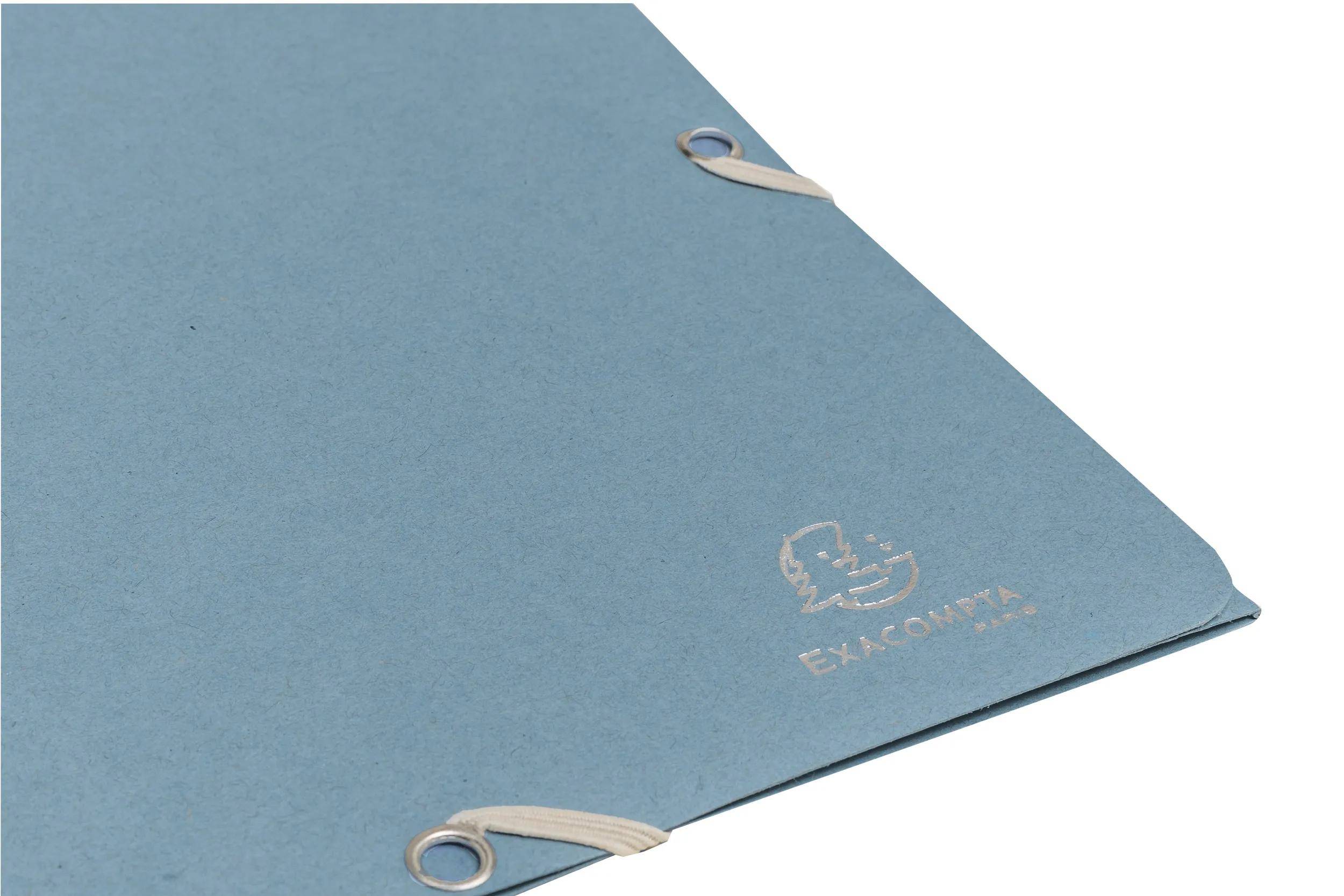 Exacompta 55232E 25x Sammelmappe 3Kl A4 AutentiK blau grau