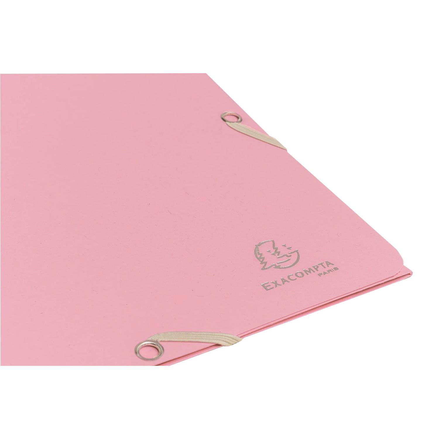 Exacompta 55234E 25x Sammelmappe 3Kl A4 AutentiK rosa