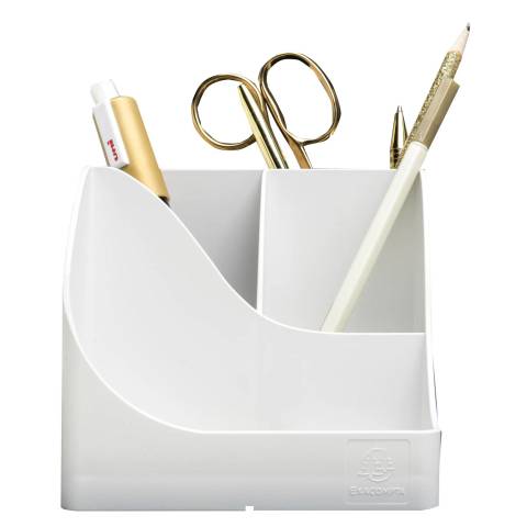 Exacompta 69513D 4x Stifteköcher Pen-Wave Weiß