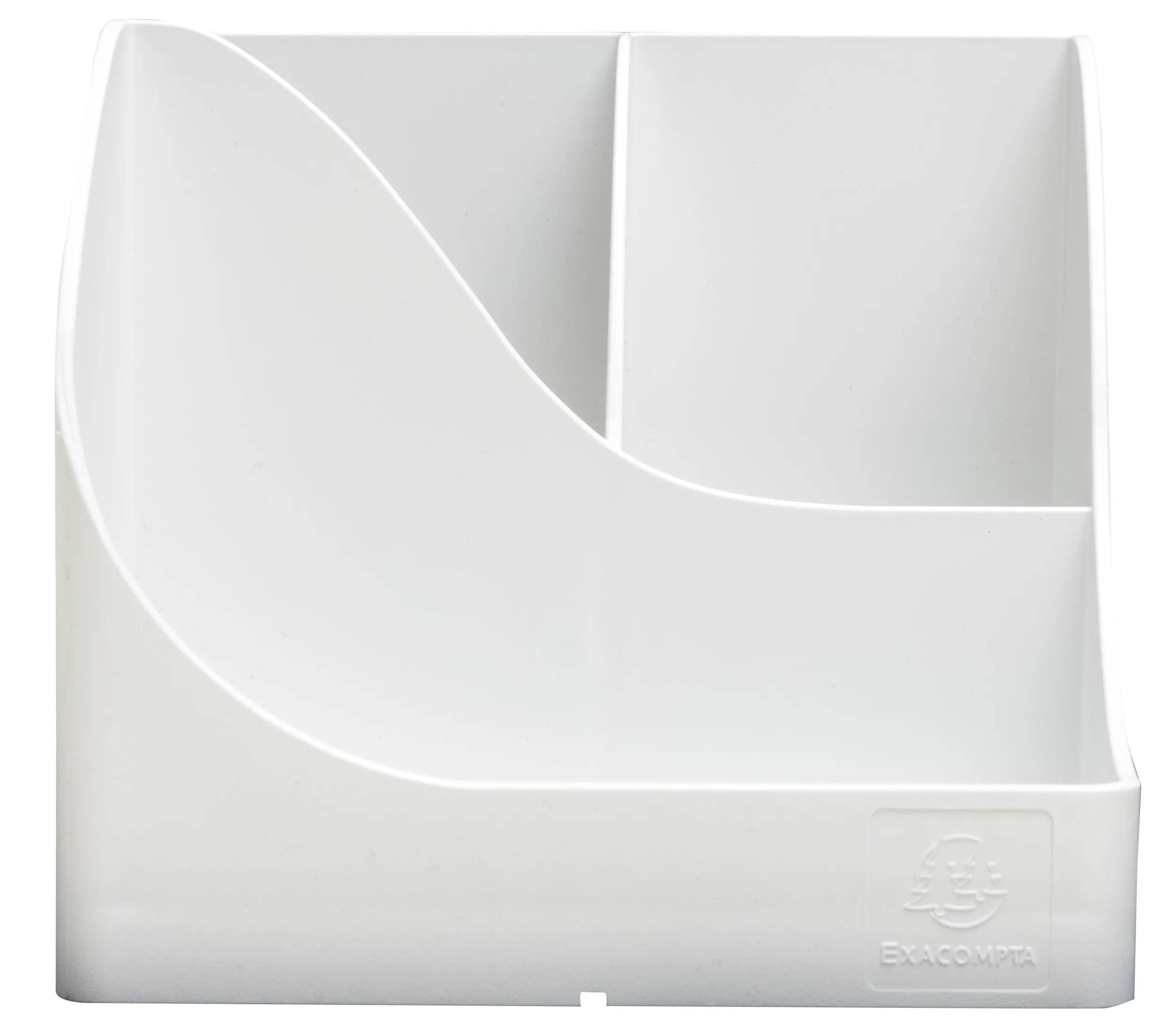 Exacompta 69513D 4x Stifteköcher Pen-Wave Weiß