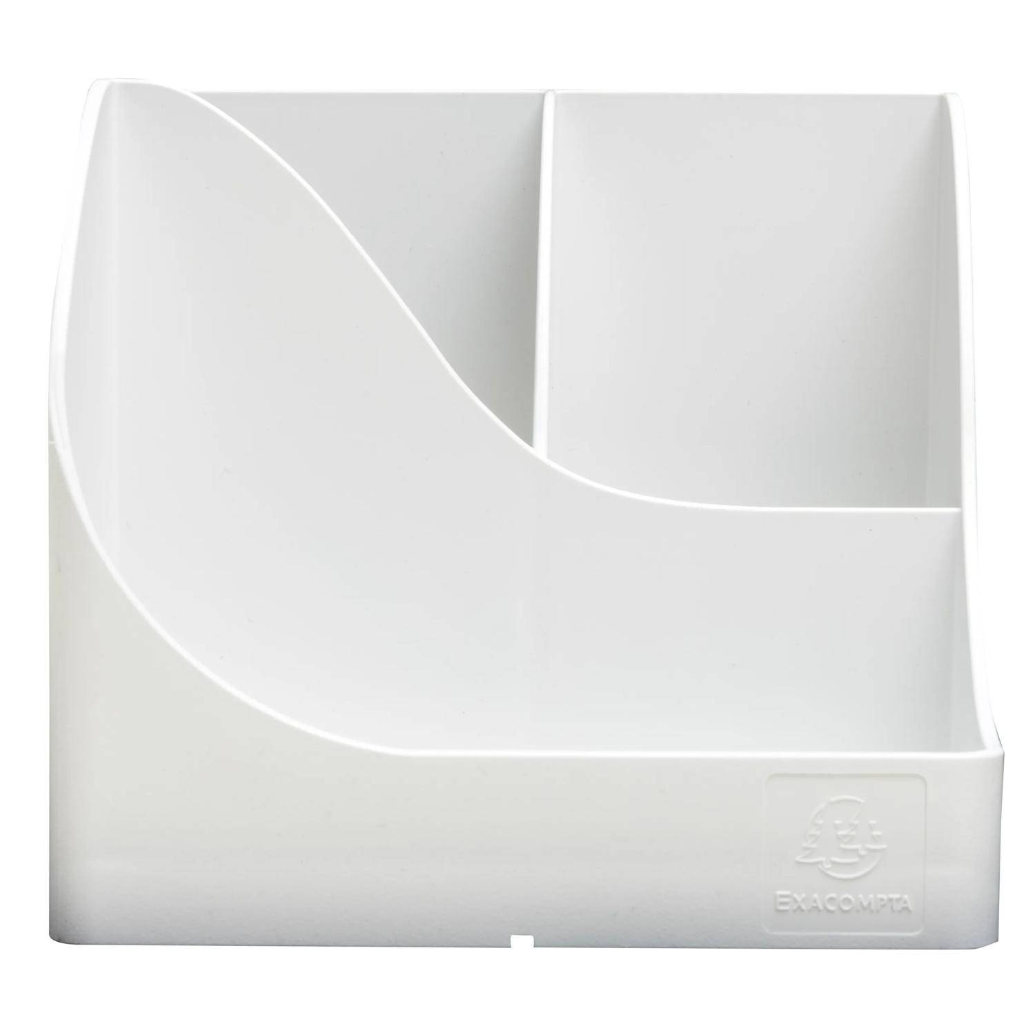 Exacompta 69513D 4x Stifteköcher Pen-Wave Weiß