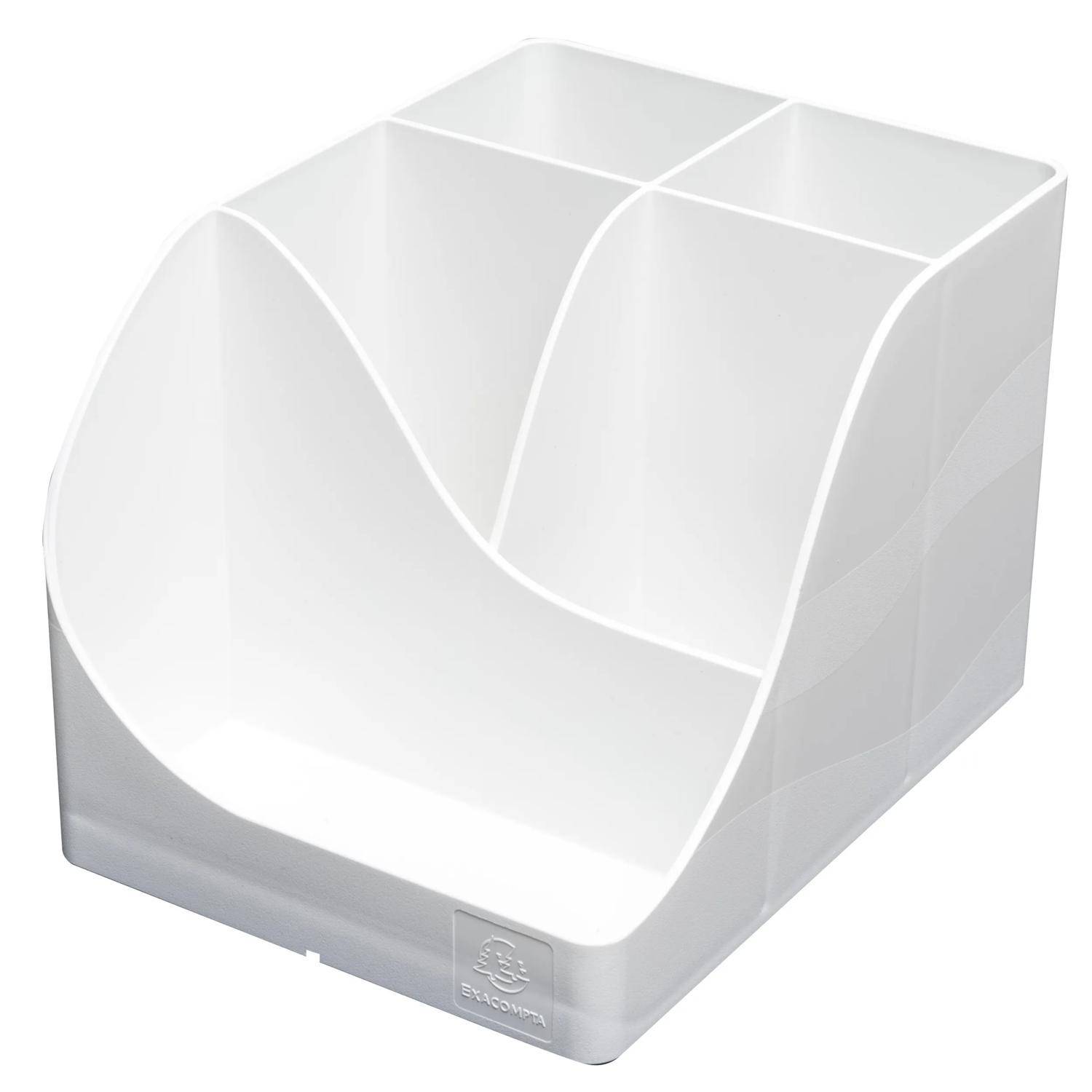 Exacompta 69513D 4x Stifteköcher Pen-Wave Weiß