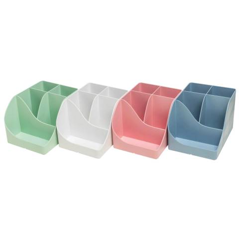 Exacompta 695303D 4x Stifteköcher Pen Wave Autentik Sortiert