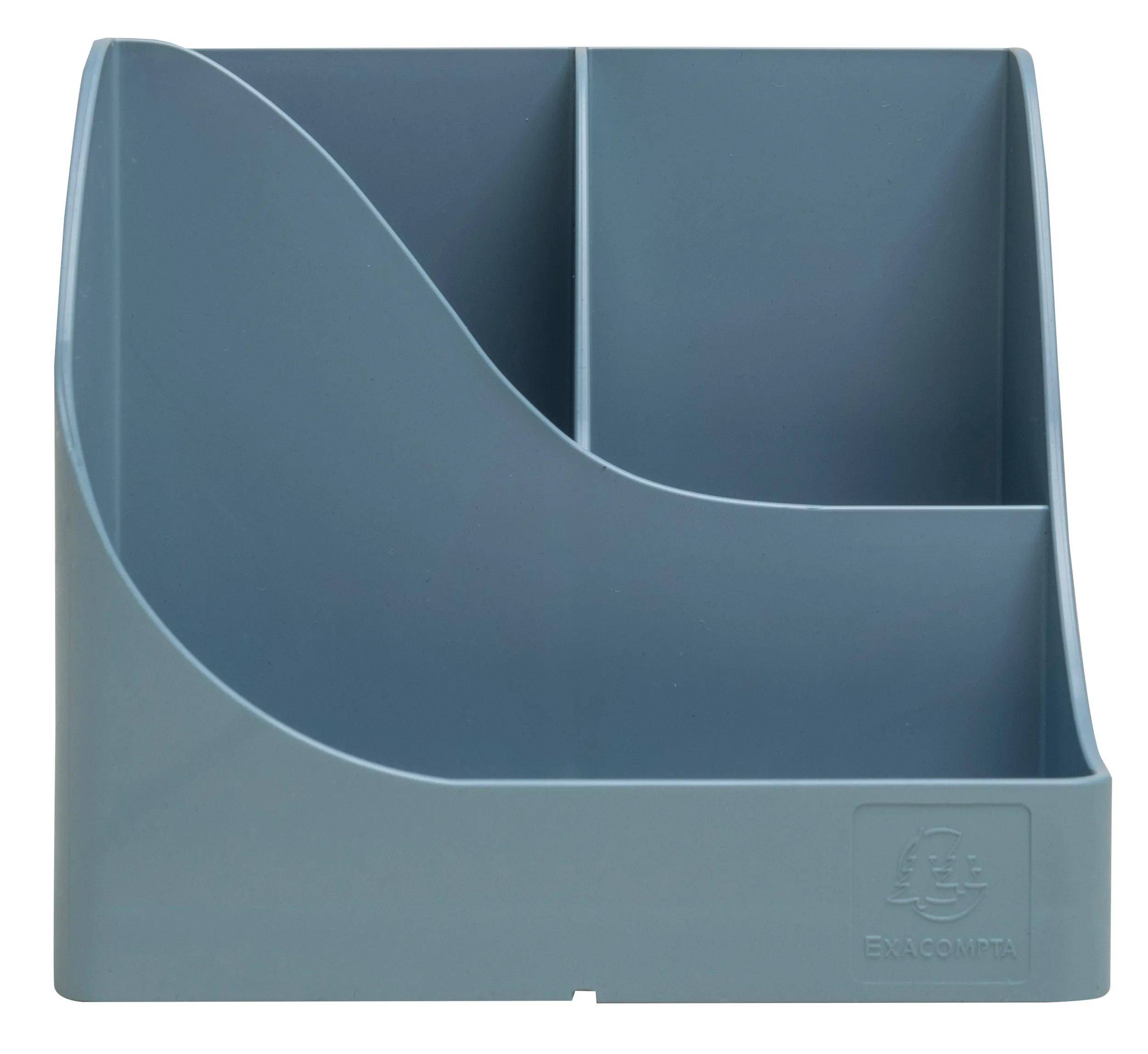 Exacompta 69570D 4x Stifteköcher Pen-Wave Autentik Blau grau