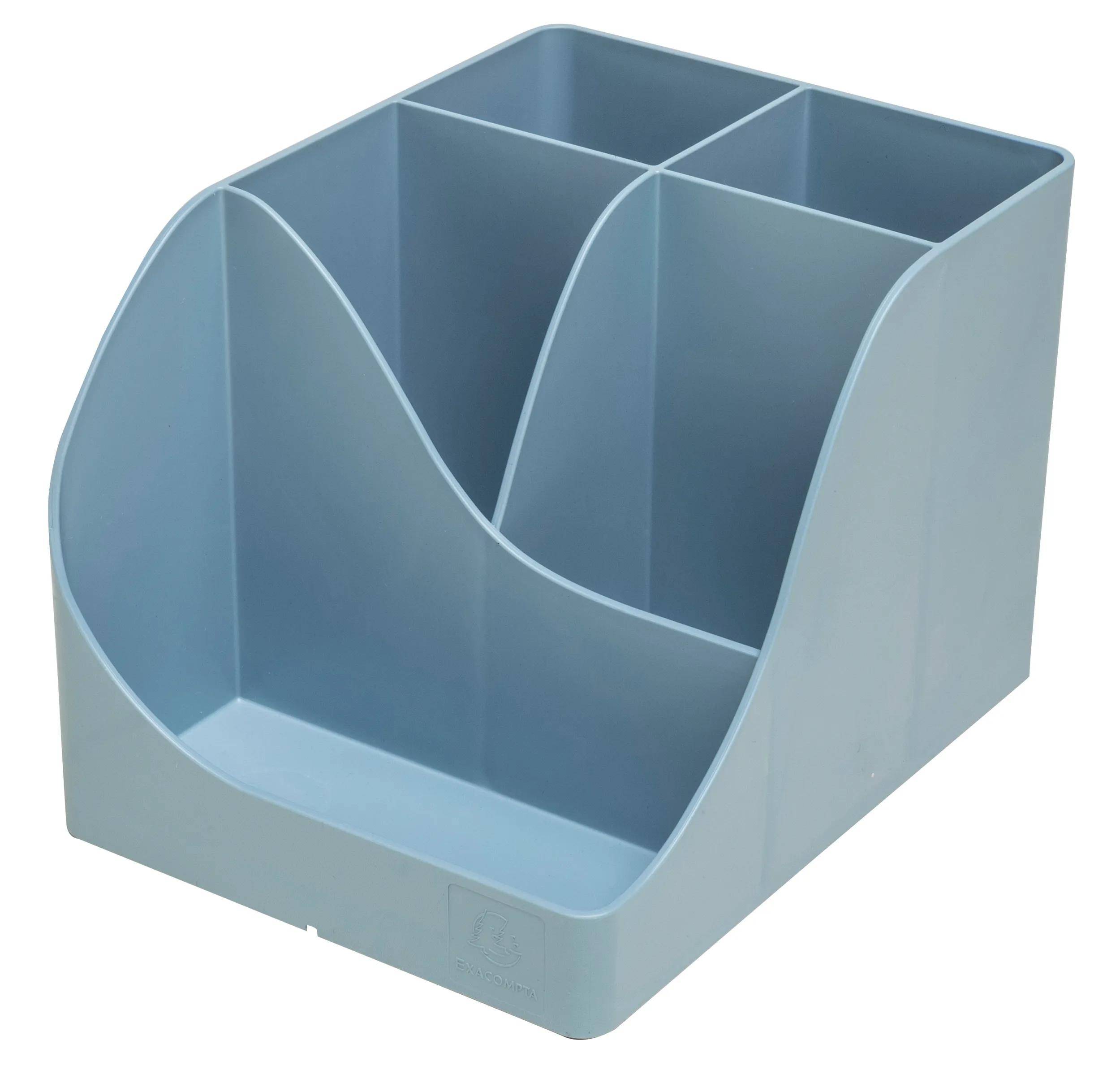 Exacompta 69570D 4x Stifteköcher Pen-Wave Autentik Blau grau