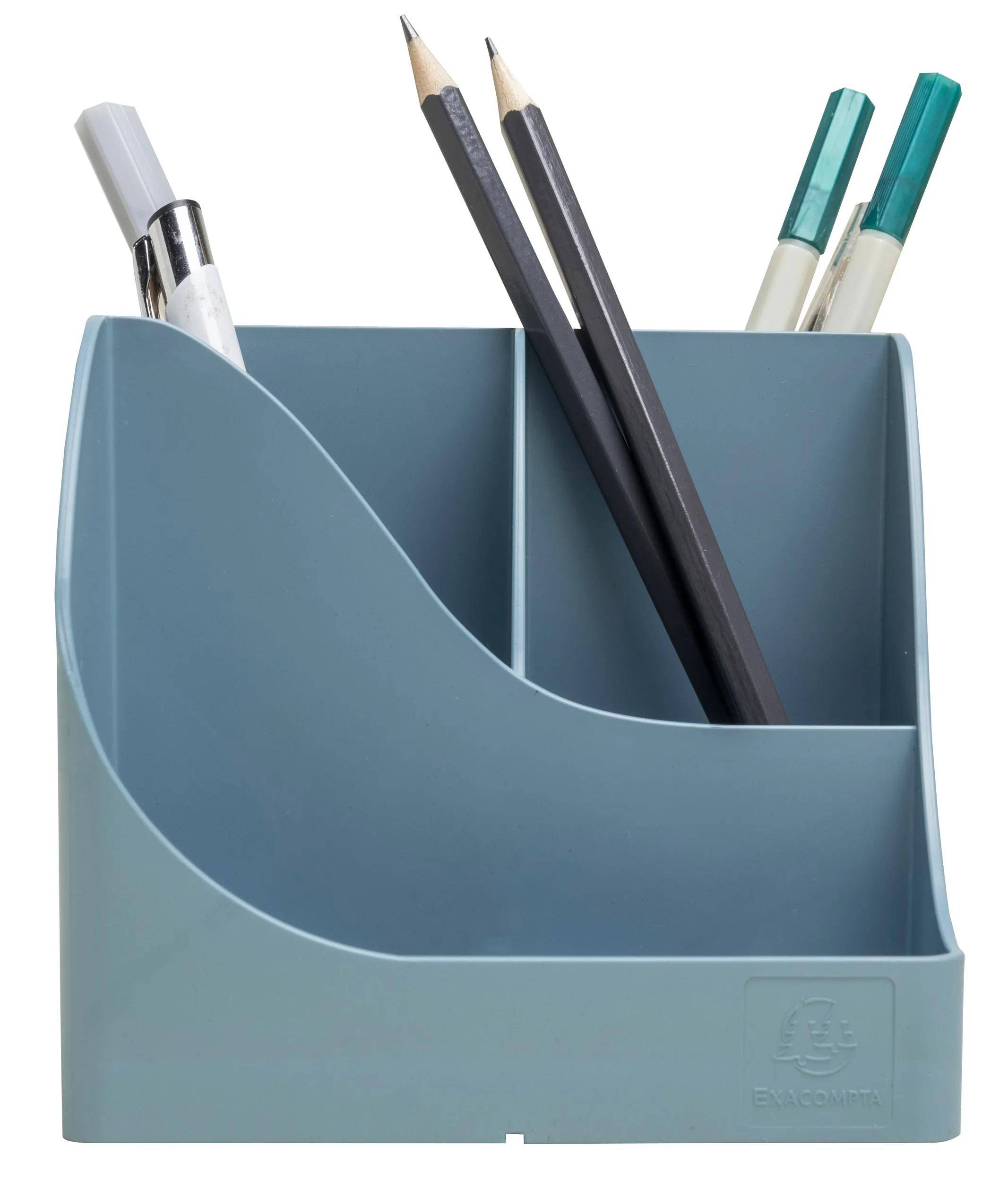 Exacompta 69570D 4x Stifteköcher Pen-Wave Autentik Blau grau
