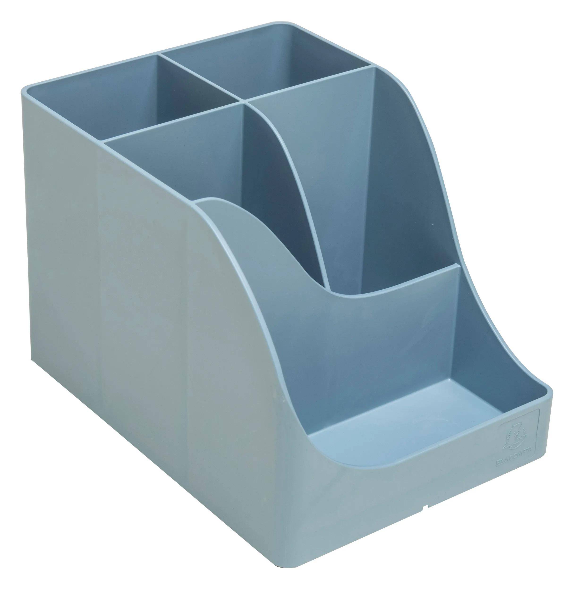 Exacompta 69570D 4x Stifteköcher Pen-Wave Autentik Blau grau