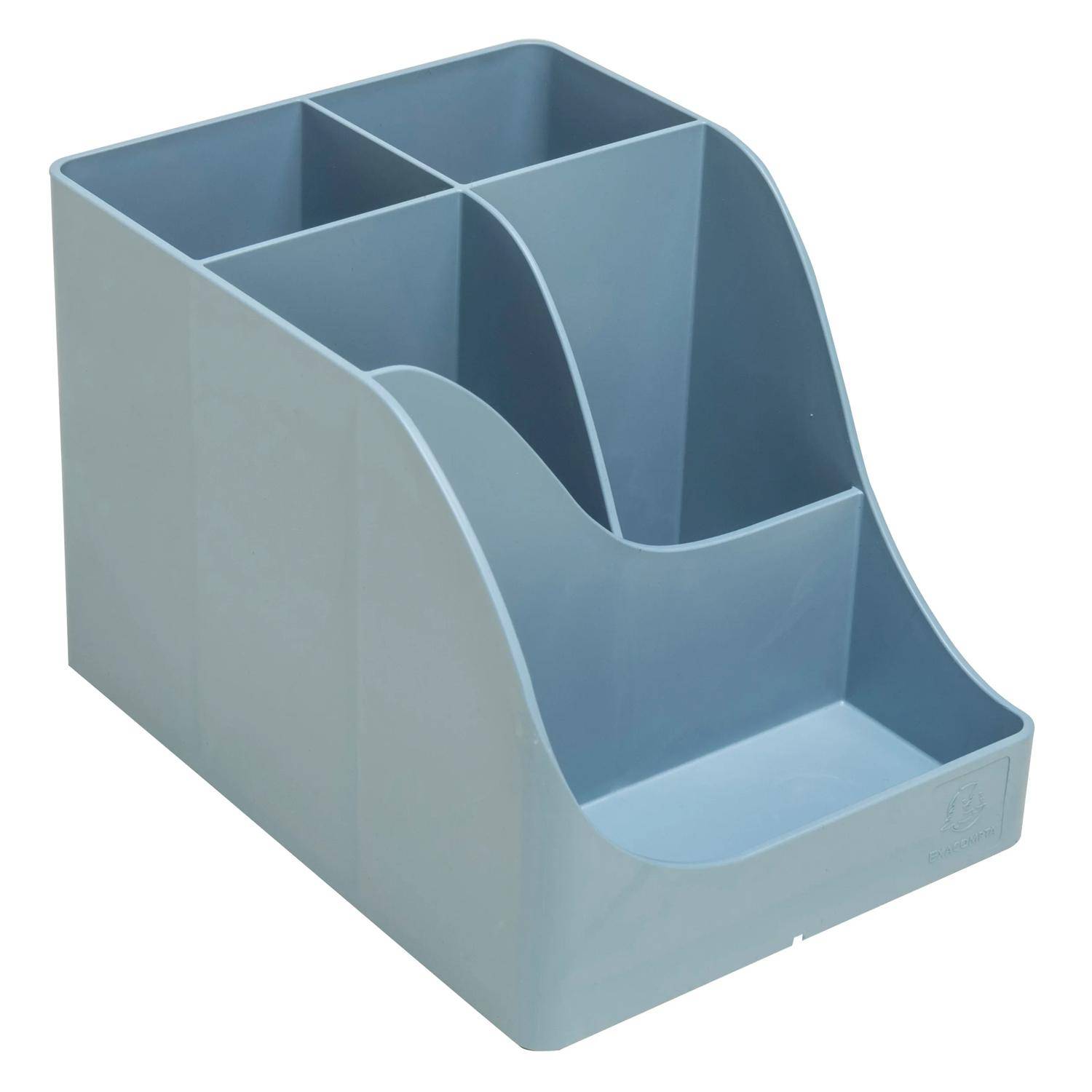 Exacompta 69570D 4x Stifteköcher Pen-Wave Autentik Blau grau